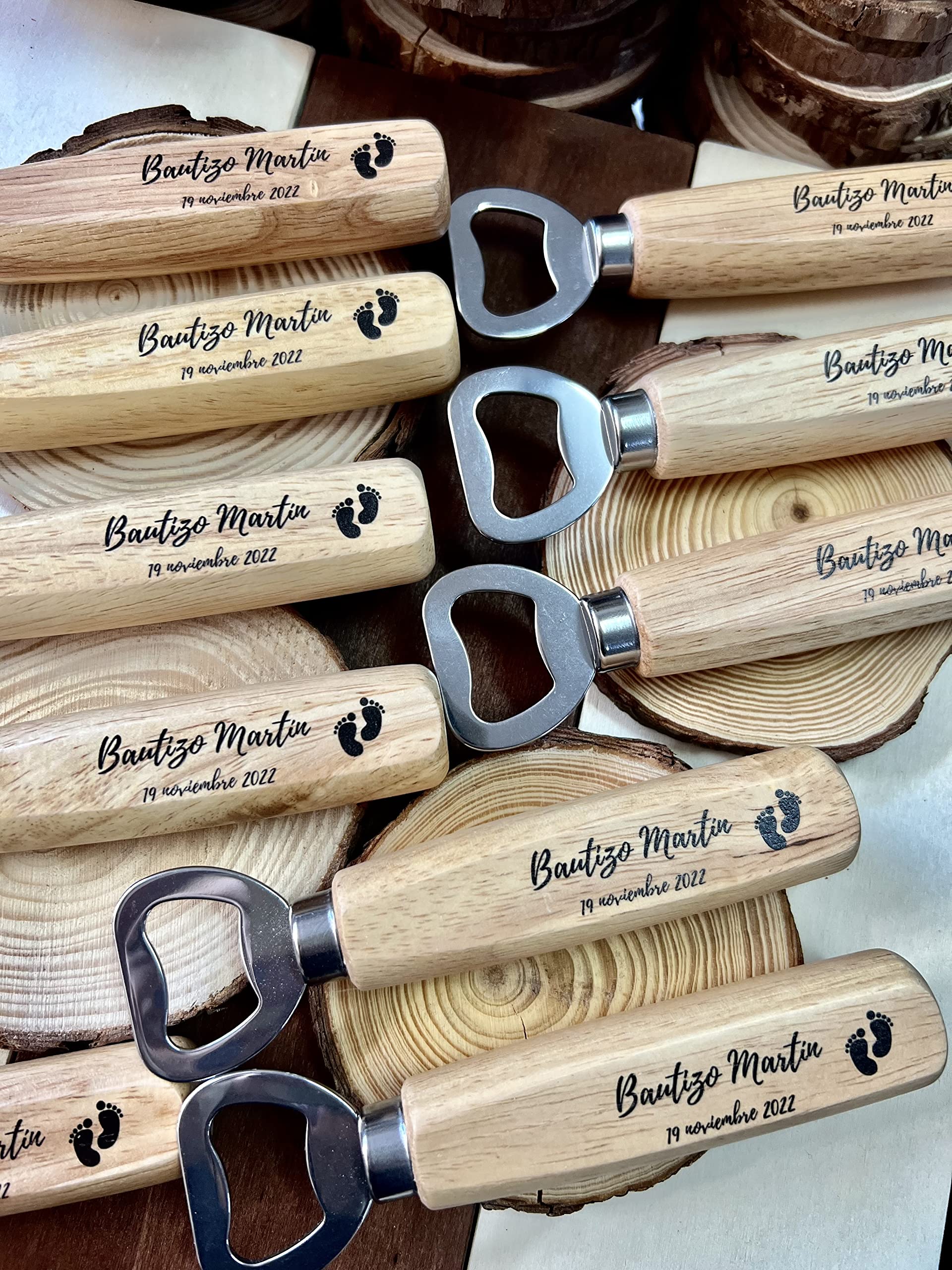 Abrebotellas clásico personalizado con nombre o logotipo, imanes personalizados, regalo original