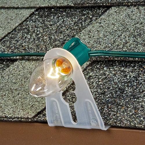 Miniatura 2 de Commercial Christmas Hardware 5110-99-5635 - Pestañas de velocidad de tejas, color blanco