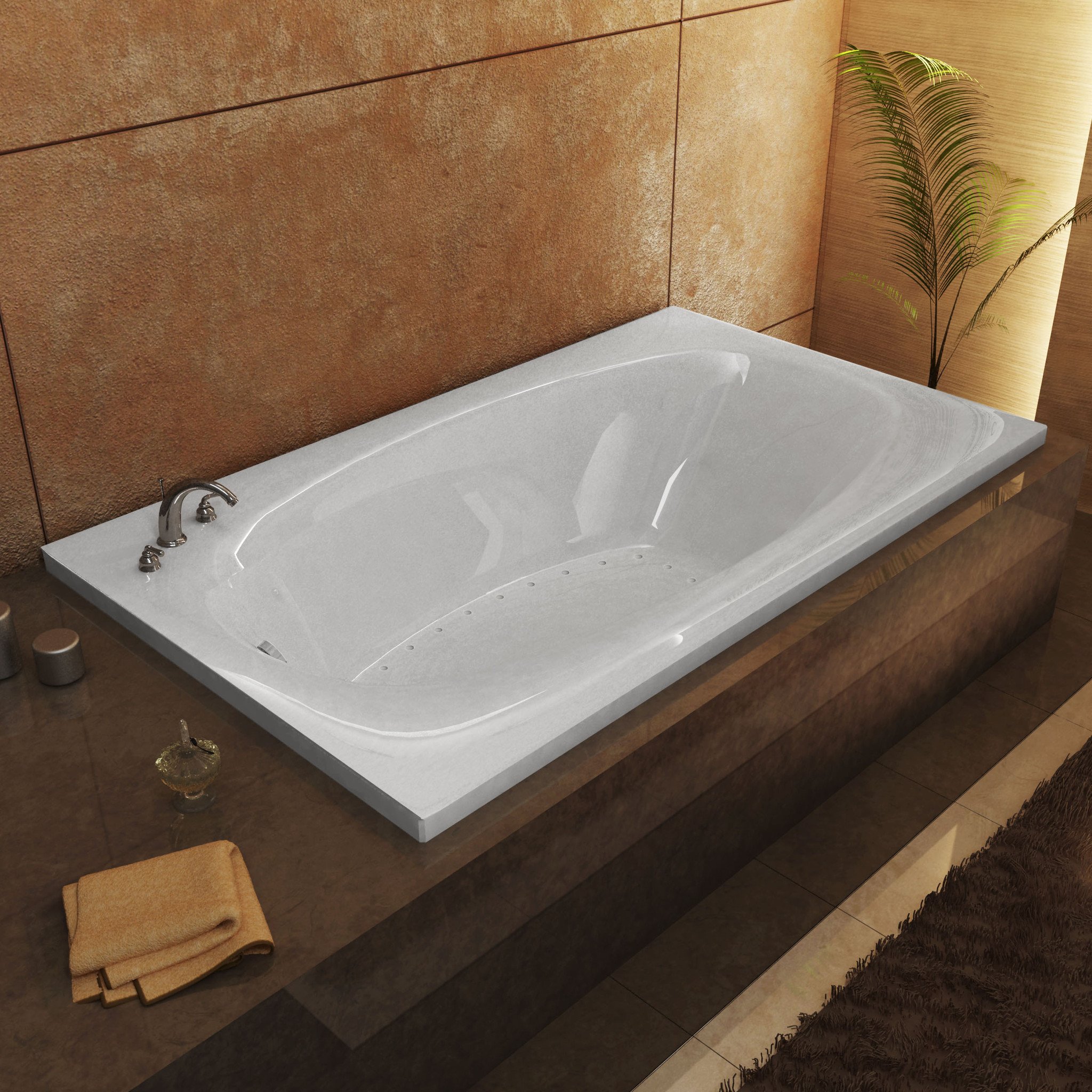 Atlantis Whirlpools4266PAL Polaris 42 x 66 Rectangular Air Jetted Bathtub