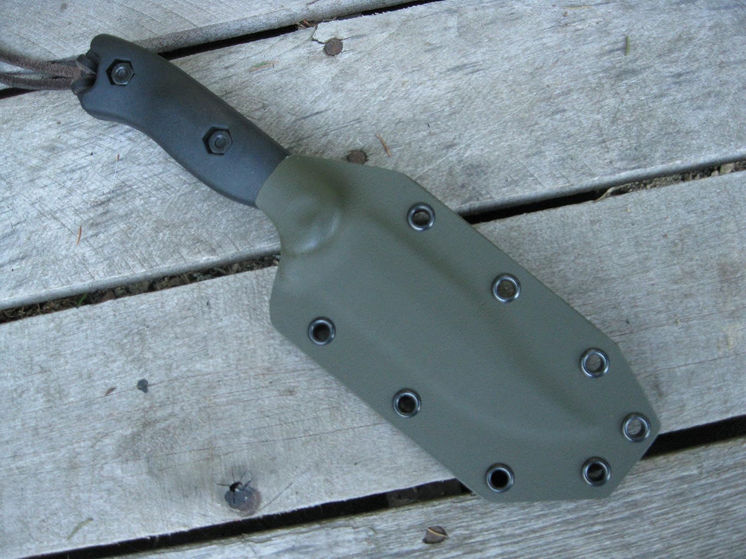 Valhalla Custom Kydex Sheath Ka-bar Becker BK17 OD GREEN Two Piece
