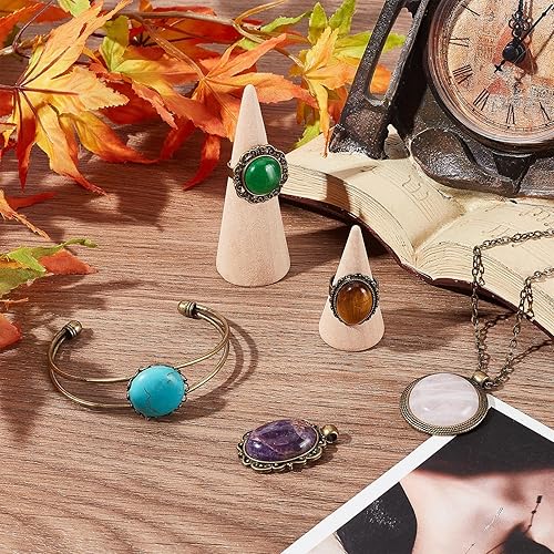 Miniatura 5 de SUNNYCLUE 12 piezas de joyería de piedra para bricolaje, cabujón, bisel, pulsera en blanco, curación de chakras, reiki, cuarzo, piedras preciosas