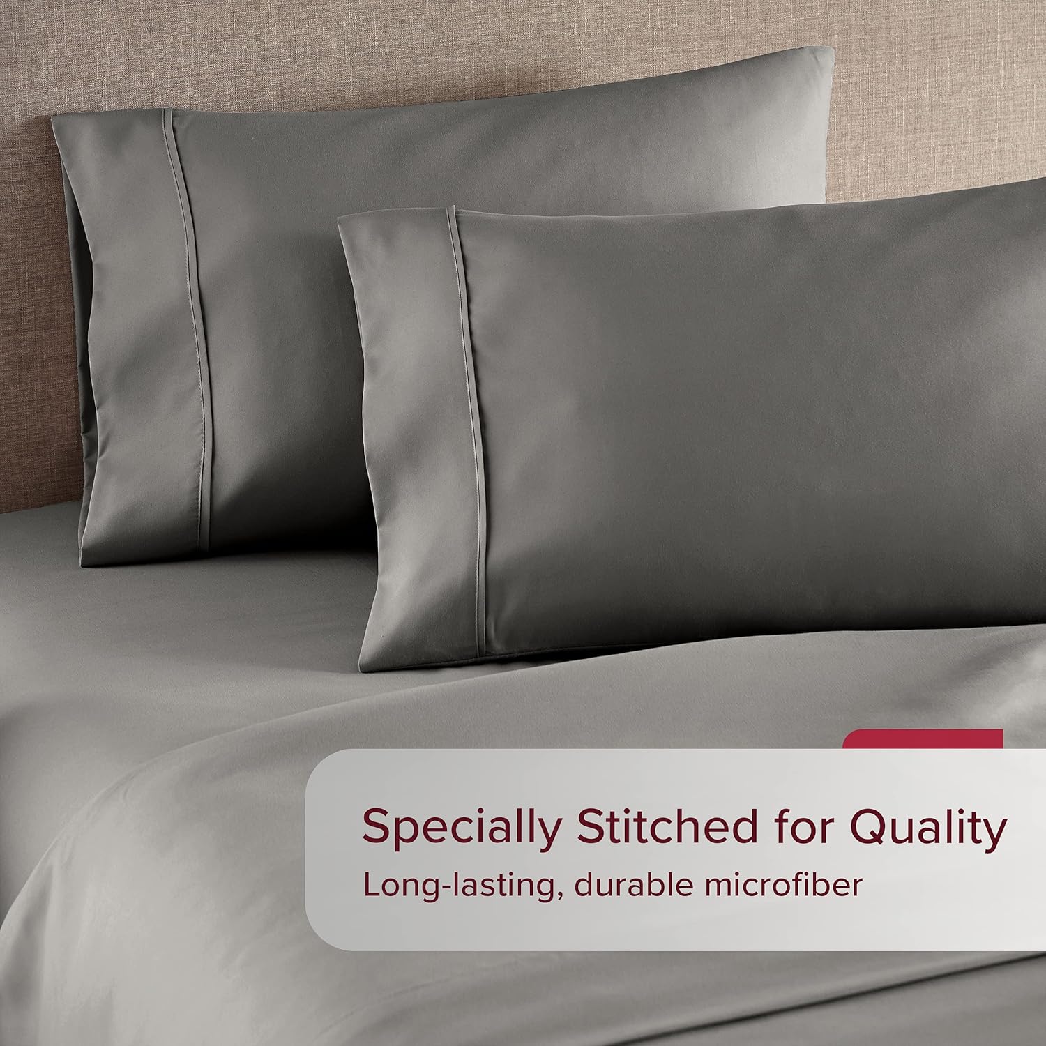HC Collection King Size Sheets Set - Bedding Sheets & Pillowcases w/ 16 inch Deep Pockets - Fade Resistant & Machine Washable - X-Piece 1800 Series King Bed Sheet Sets – Gray : Home & Kitchen