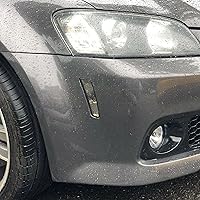 Vista 8 de ECOTRIC Luces de posición laterales compatibles con Pontiac G8 2008-2009 con bombillas halógenas ámbar para parachoques laterales, lentes ahumadas