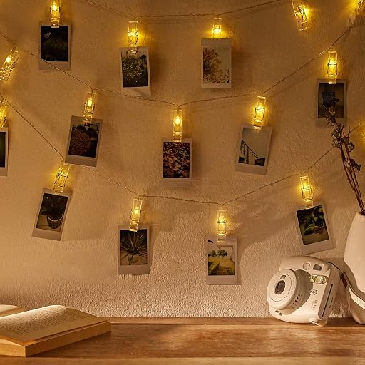 Solimo Photo Clip String Light, 10 Clips
