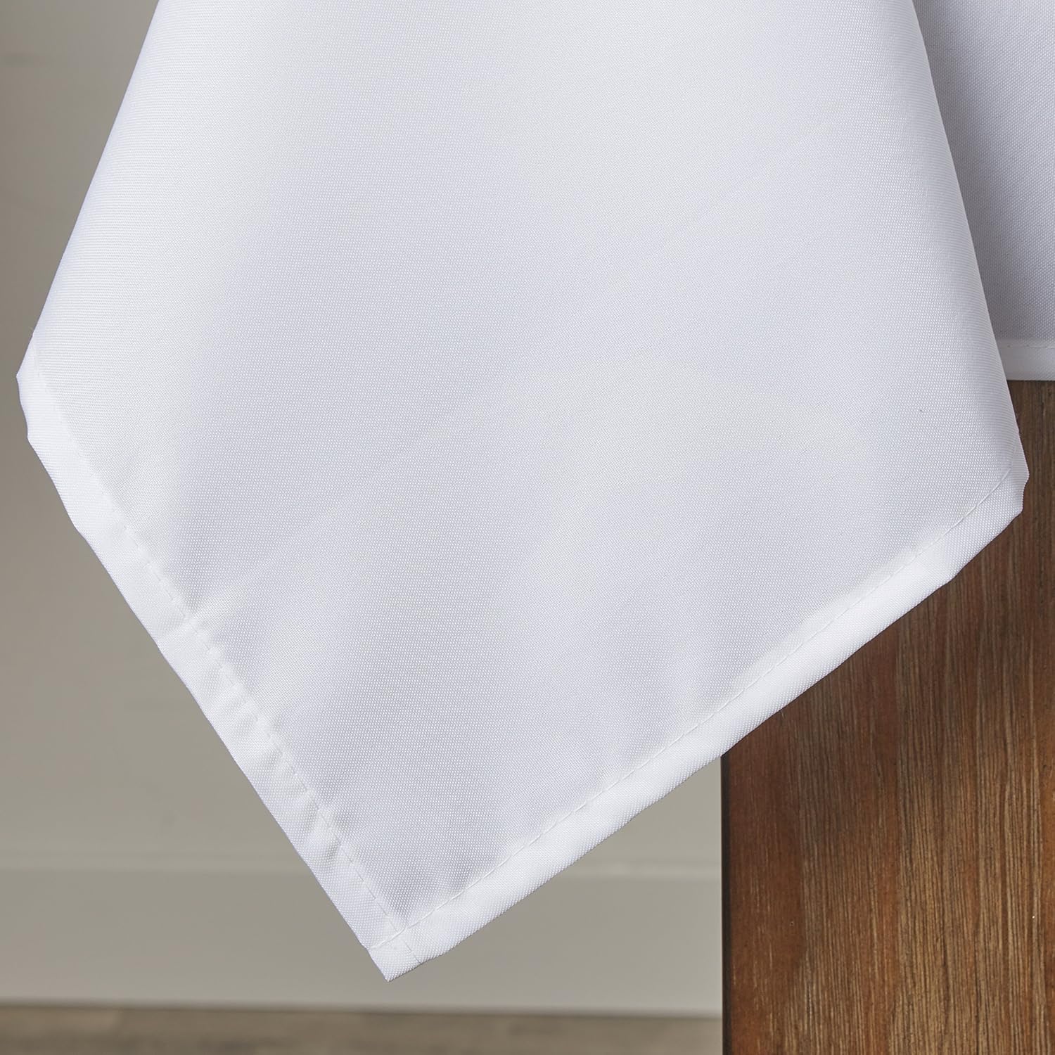 Violet Linen Oblong/Rectangle Tablecloth, White, 60" x 218"