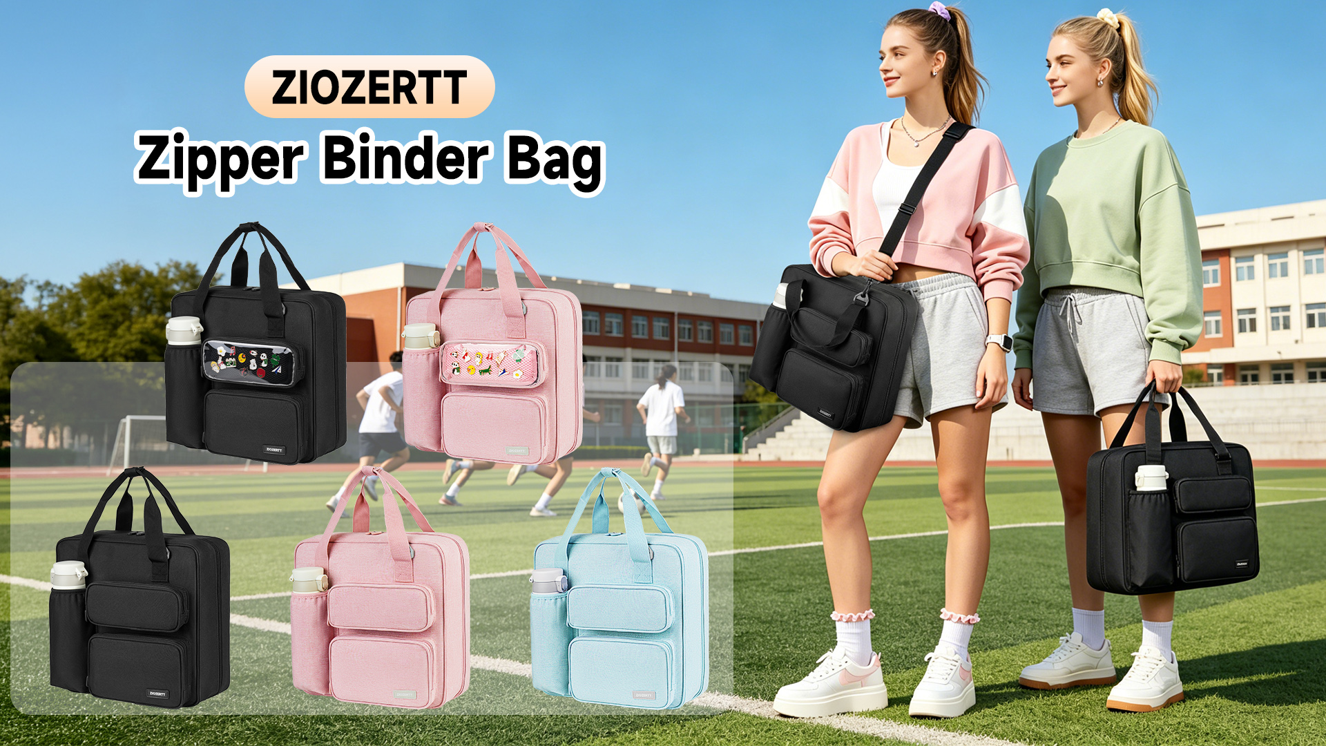 Amazon.com : ZIOZERTT Zipper Binder 3 Ring, 700 Sheets Capacity