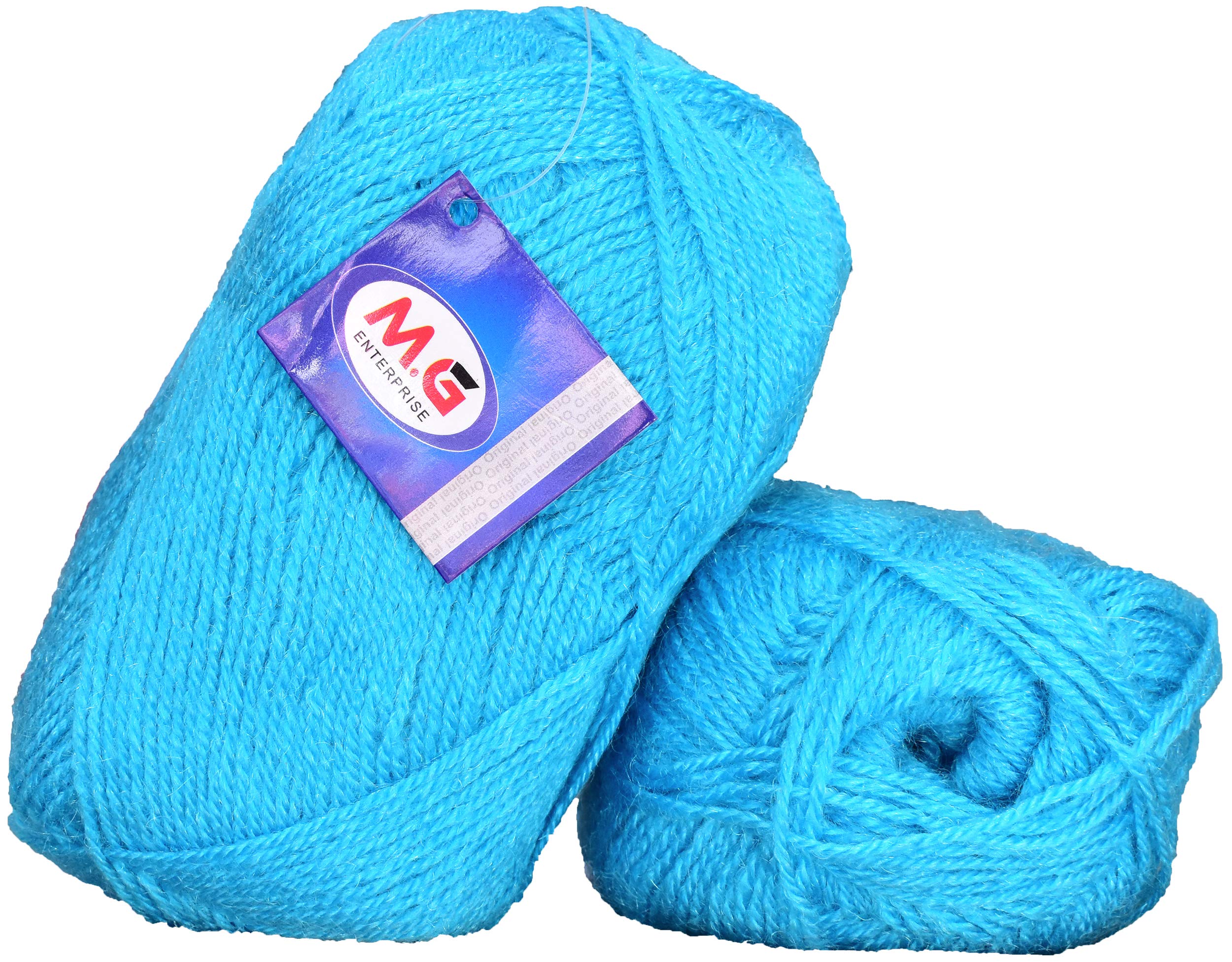 HR ENTERPRISE Sunrise Aqua Blue (400 gm) Wool Ball Hand Knitting Wool/Art Craft Soft Fingering Crochet Hook Yarn, Needle Knitting Yarn Thread Dyed