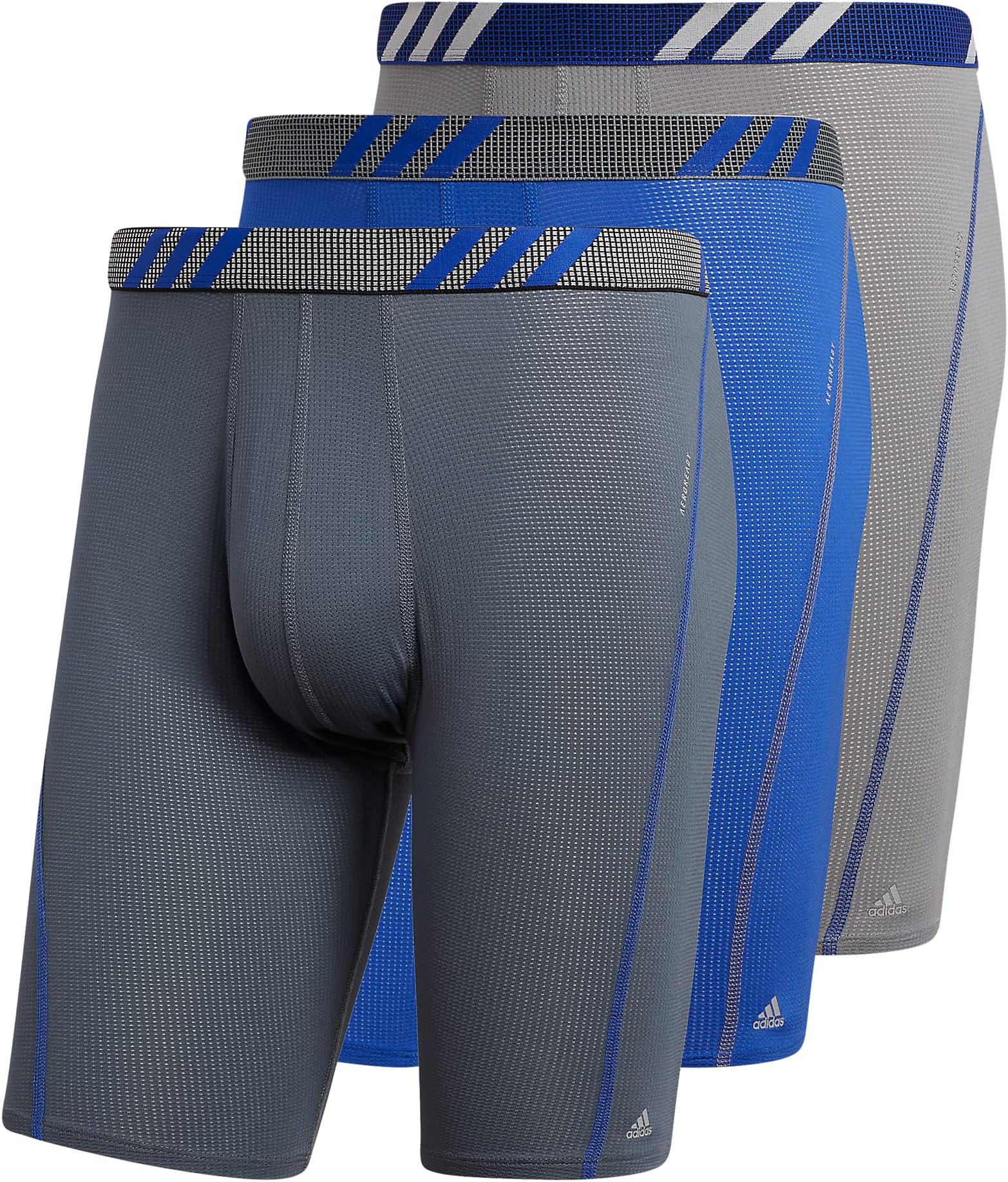 adidasmens Sport Performance Mesh Long Boxer Brief Underwear (3-pack) Underwear (pack of 3)