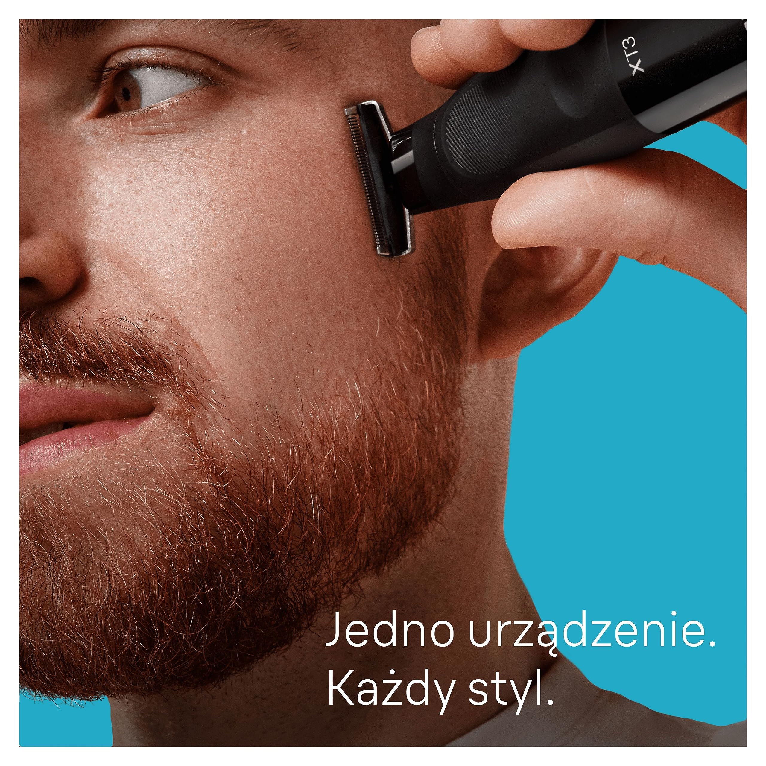 Braun Series X, hybrydowy elektryczny męski trymer do brody i golarka do ciała, Ostrze 4D, SkinShield, wodoodporny, bezprzewodowy XT3100