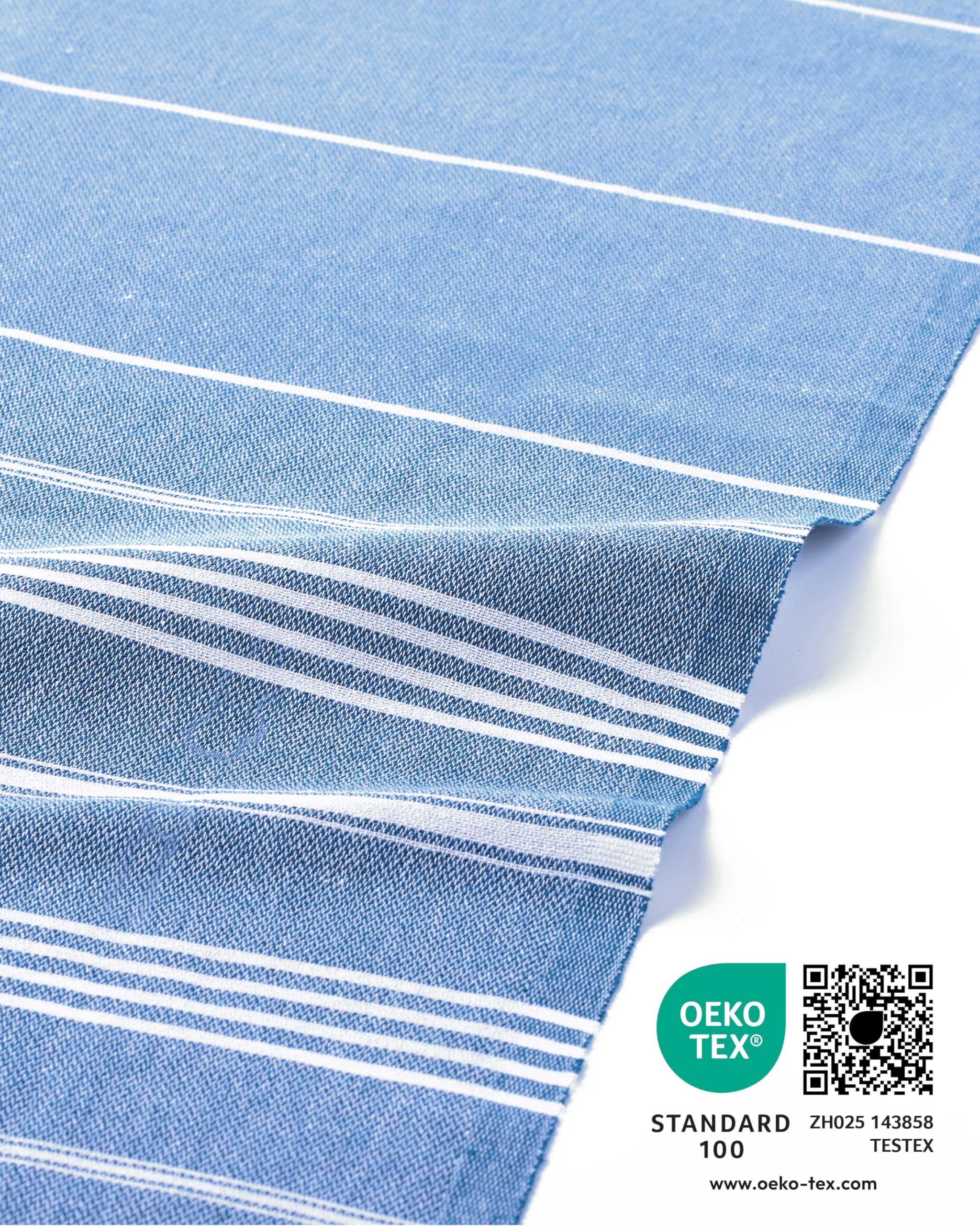 Fit-Flip Telo hammam – asciugamano mare cotone antisabbia XXL – asciugatura rapida - teli sauna fouta, asciugamani spiaggia ideale come sarong e per doccia – Blu – 100x200cm Sultan
