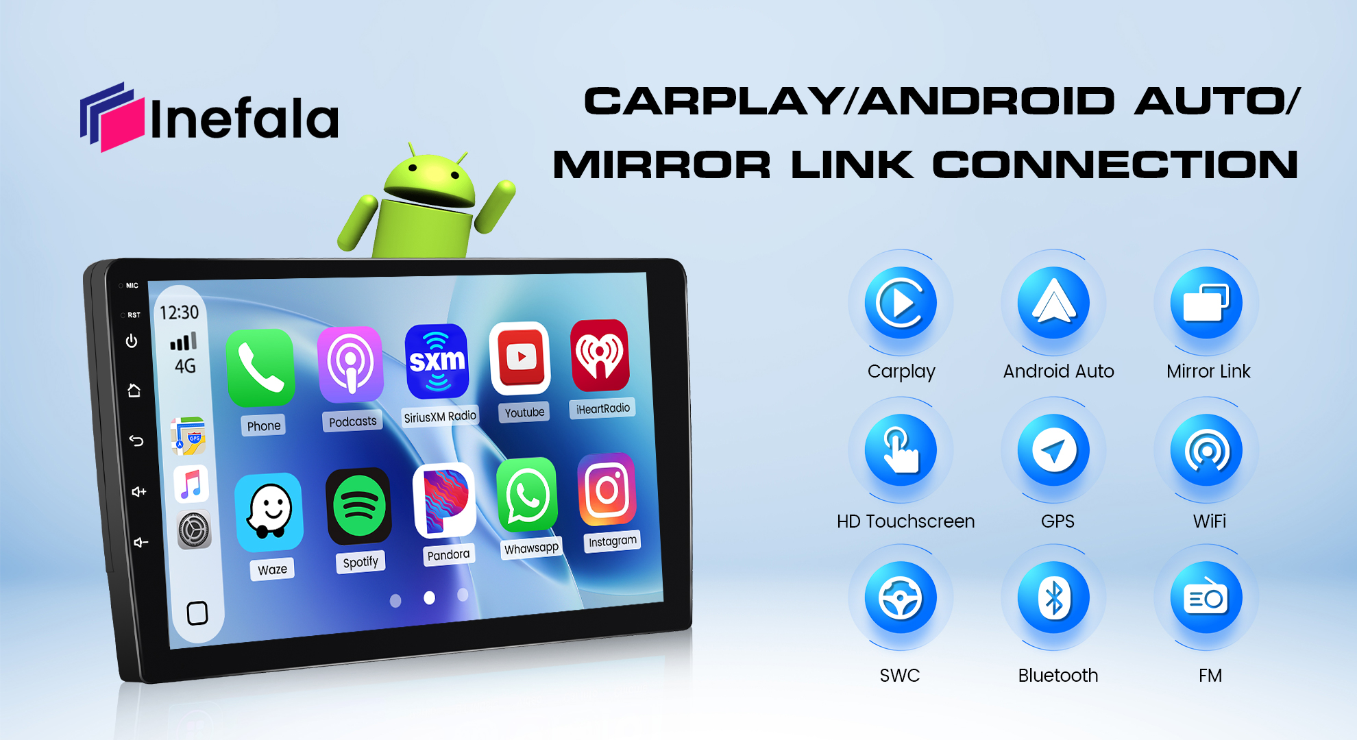 Amazon.com: 5Ghz WiFi 2G+64G Android 15 Car Radio for Mazda 2 2007