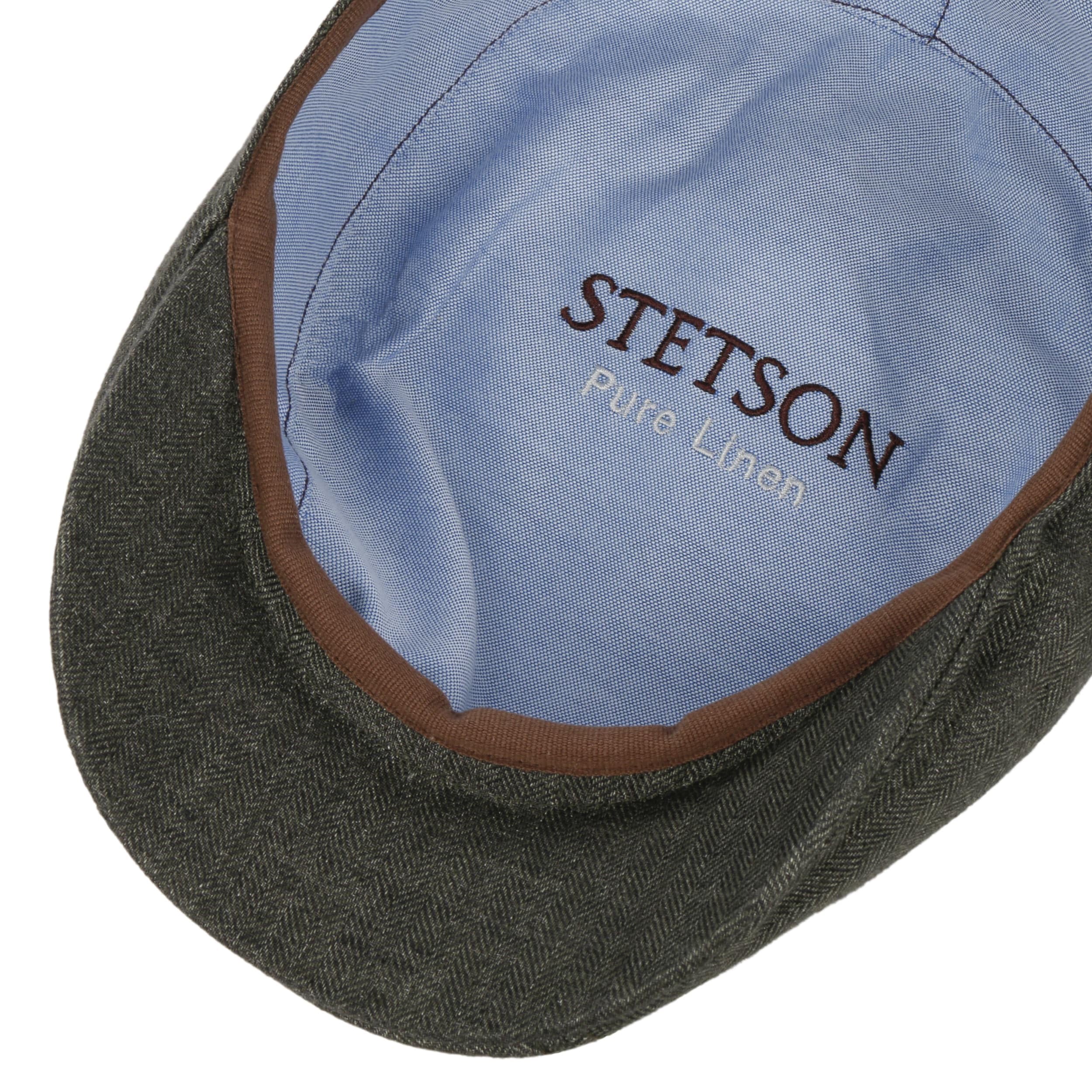 Stetson Herringbone Schirmmütze Flatcap Fischgrat UV-Schutz 40 Herren Frühling Sommer