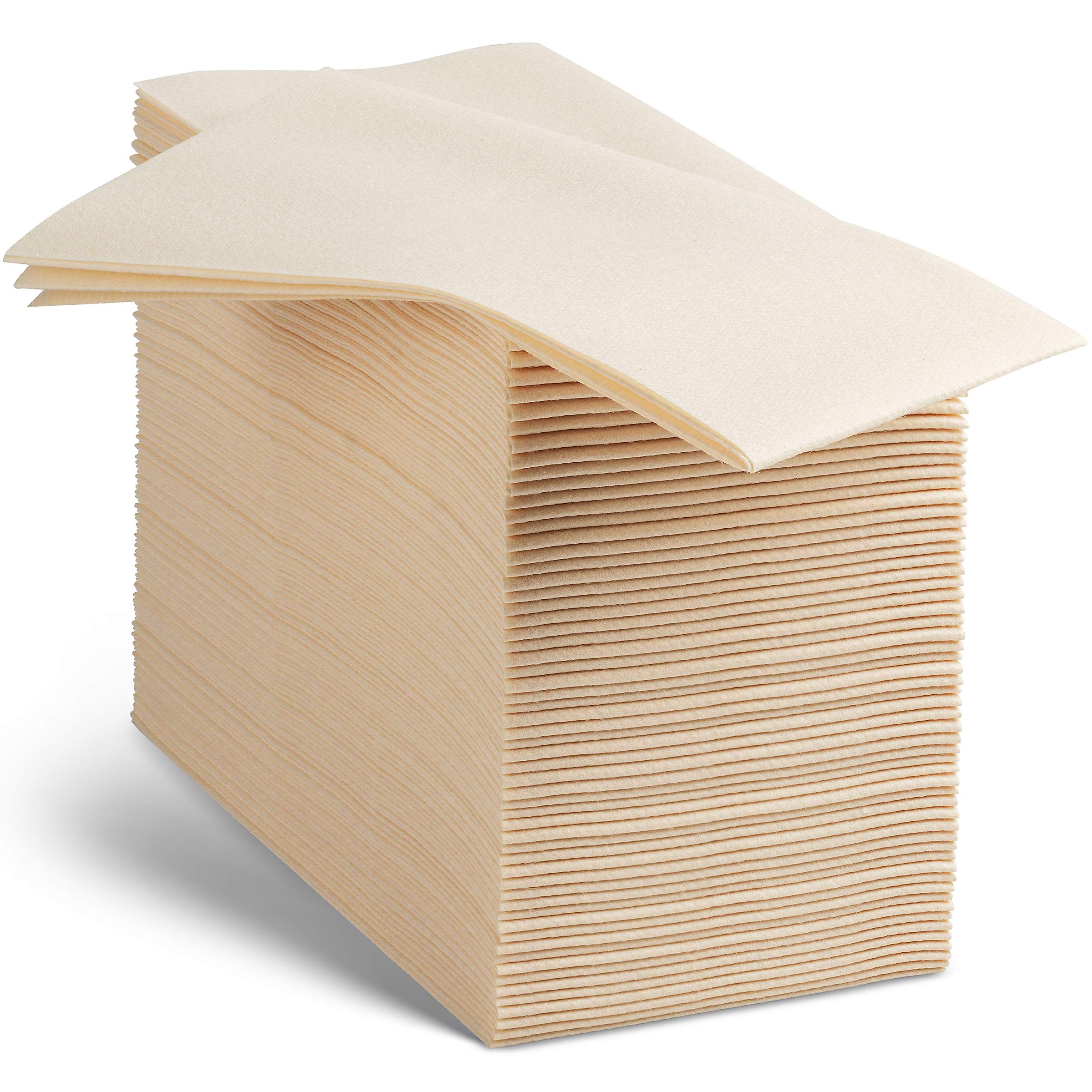 100 Linen-Feel Colored Paper Napkins - Decorative Cloth-Like Caramel Dinner Napkins - Soft And Absorbent. For Kitchen, Party, Wedding, Bathroom Or Any Occasion. (Pack of 100) — image 1