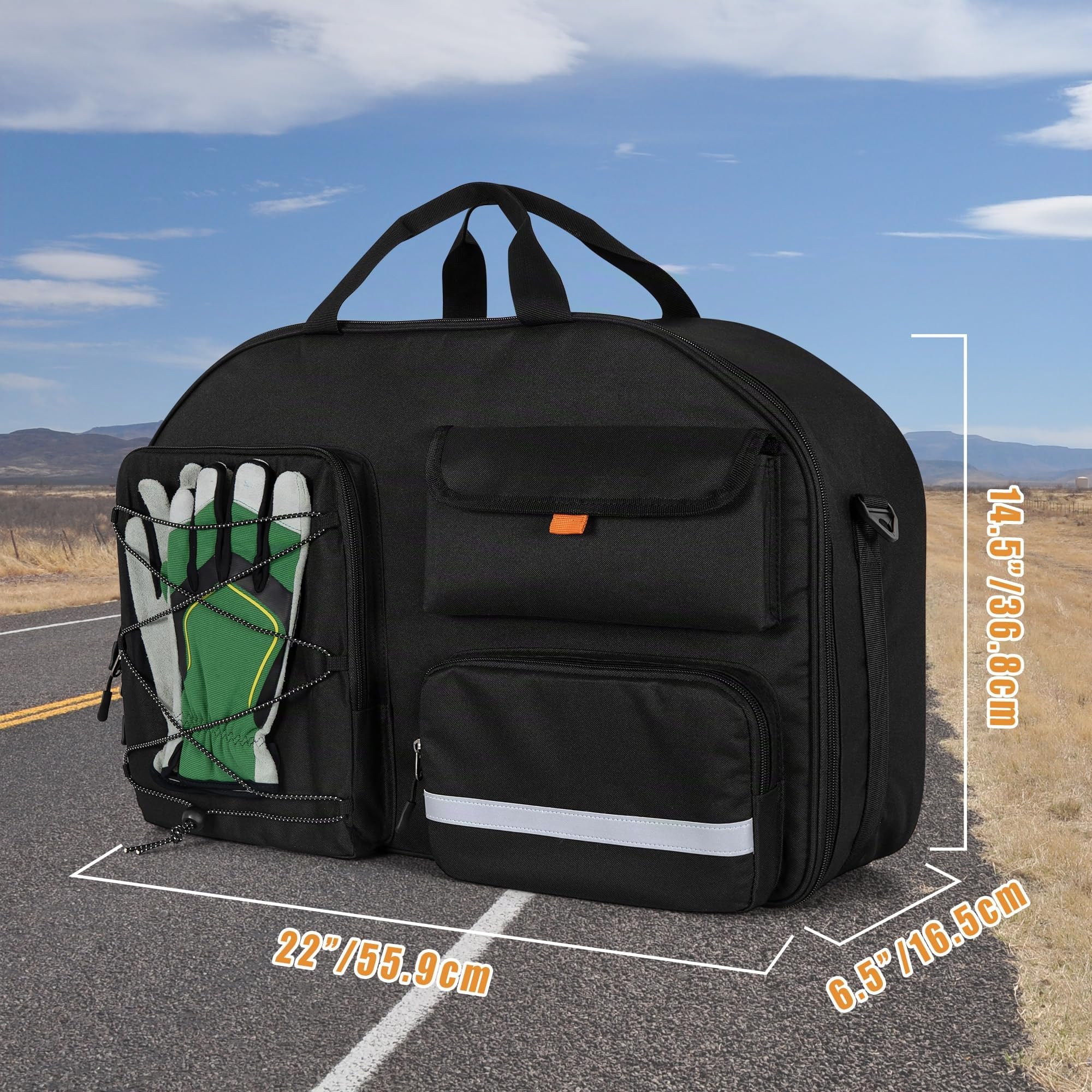 HODRANT Borsa Compatibile con Street Glide ed Electra Glide | Borsa Interna per Bauletto Moto (Tour-Pak), Borsa per Bagagli da Viaggio, Solo Borsa