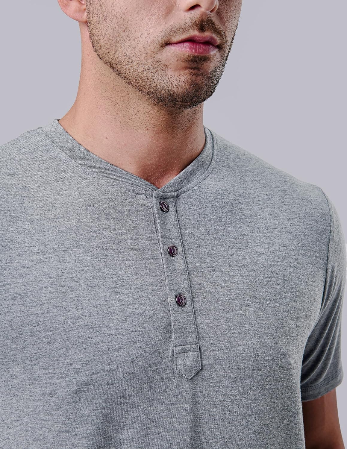 Liberty Pro 3-Pack: Men's Casual Henley Shirts – Comfort Soft Stretch Tees, Relaxed Fit 3-Button Summer T-Shirts - Image 5