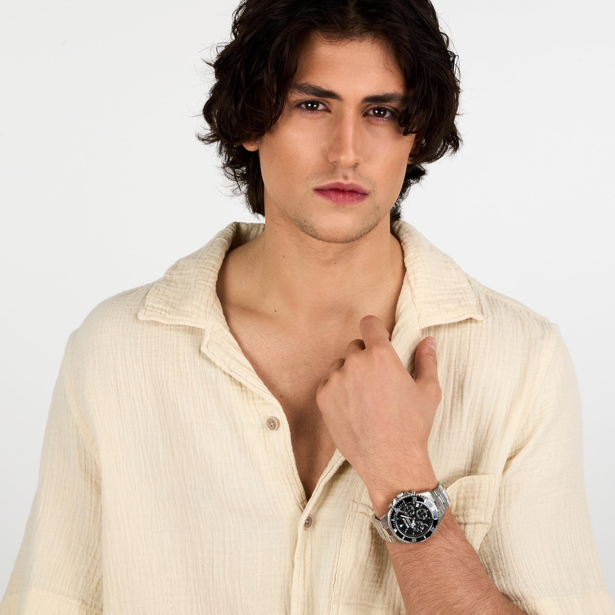 Sector No Limits Orologio da uomo, Collezione Sector 230, movimento al quarzo, cronografo, in acciaio - R3273661006