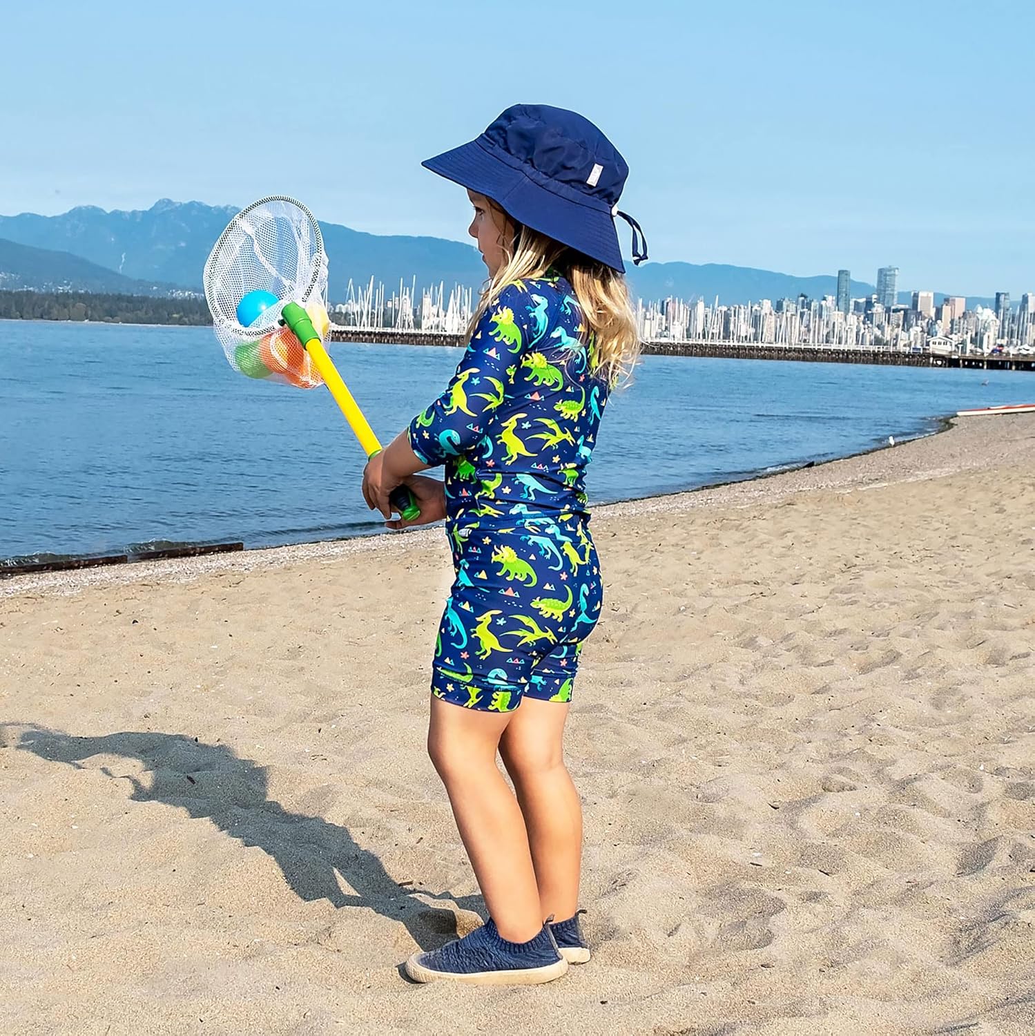 JAN & JUL Quick Dry Sun-Hat with Neck Flap for Swimming Boys' Beach Hat - Image 4
