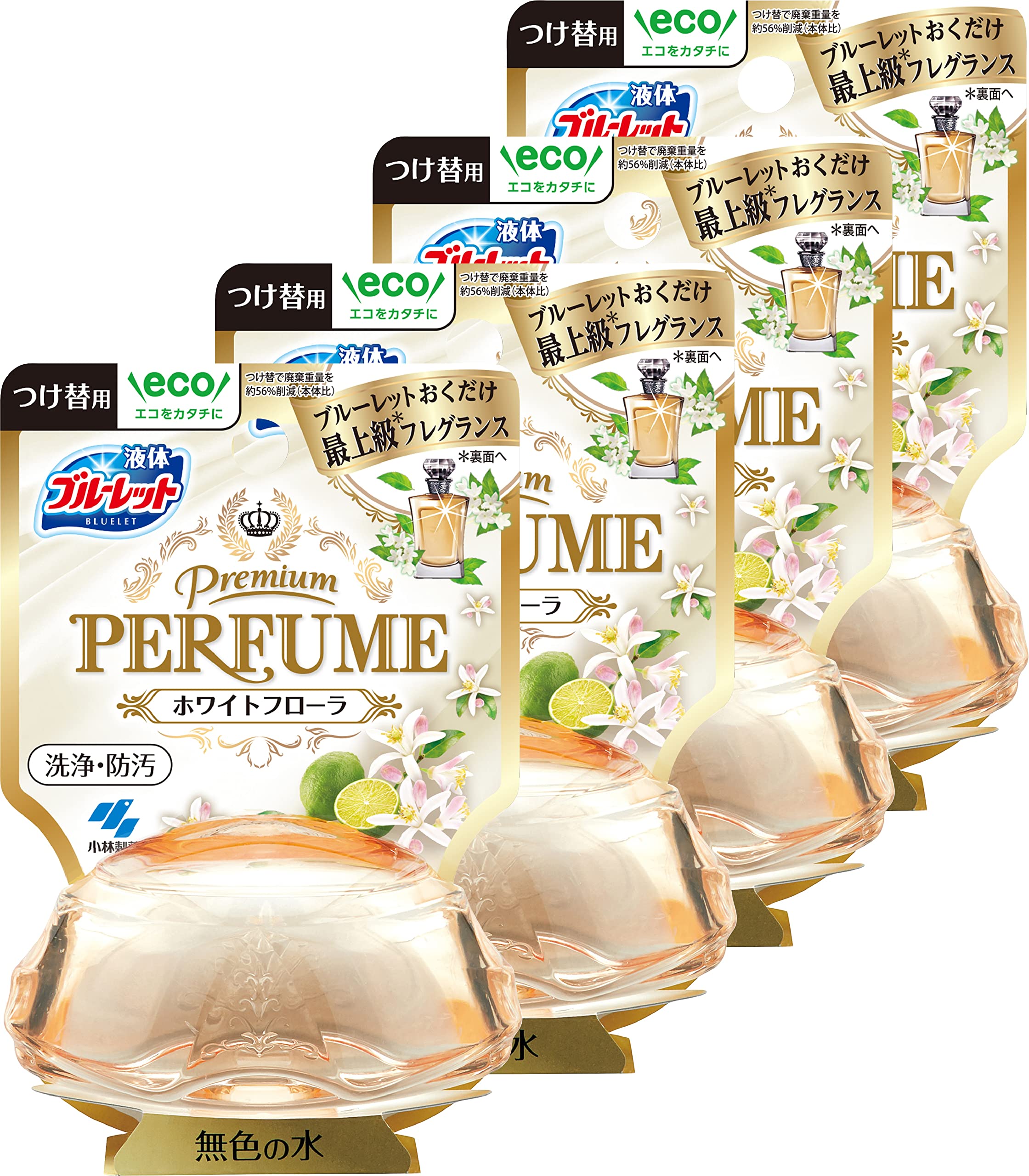 ブルーレット 【まとめ買い】液体おくだけ プレミアムパフューム トイレタンク芳香…