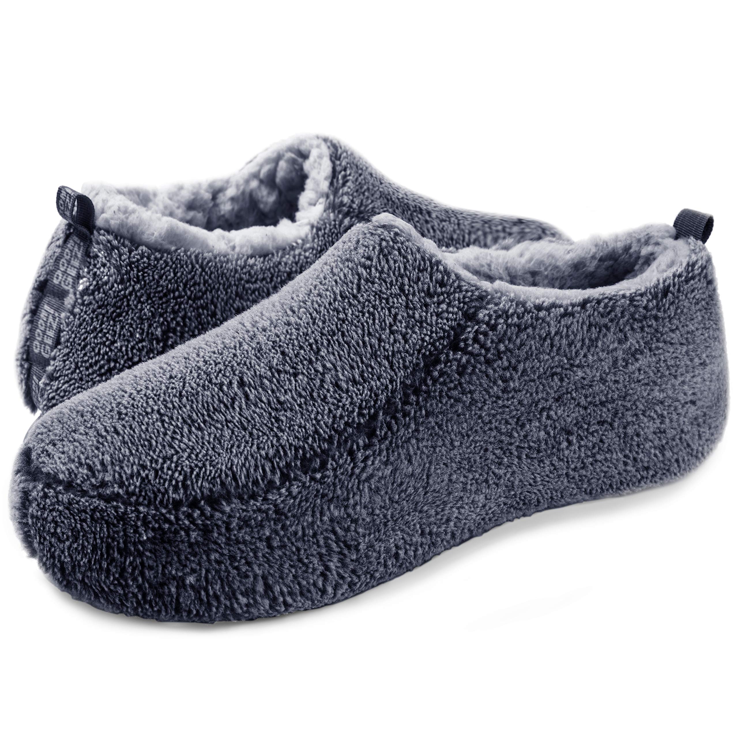 ooohyeah Men's Solid Sherpa Slippers