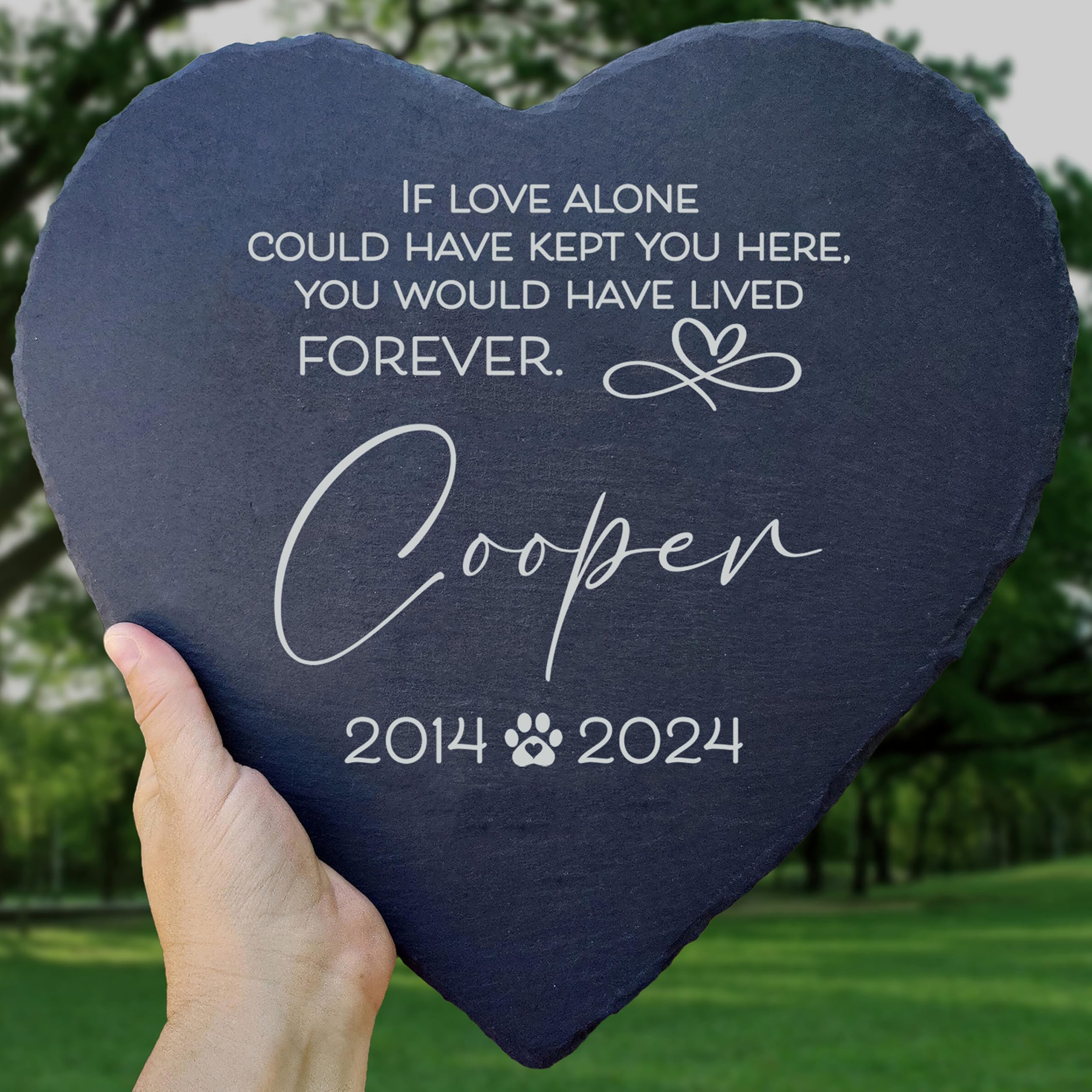 Dog Memorial Gifts for Loss of Dog, Cemetery Decorations for Grave, Pet Loss Sympathy Gift, Personalized Remembrance Garden Stone, Cat Lovers Heaven