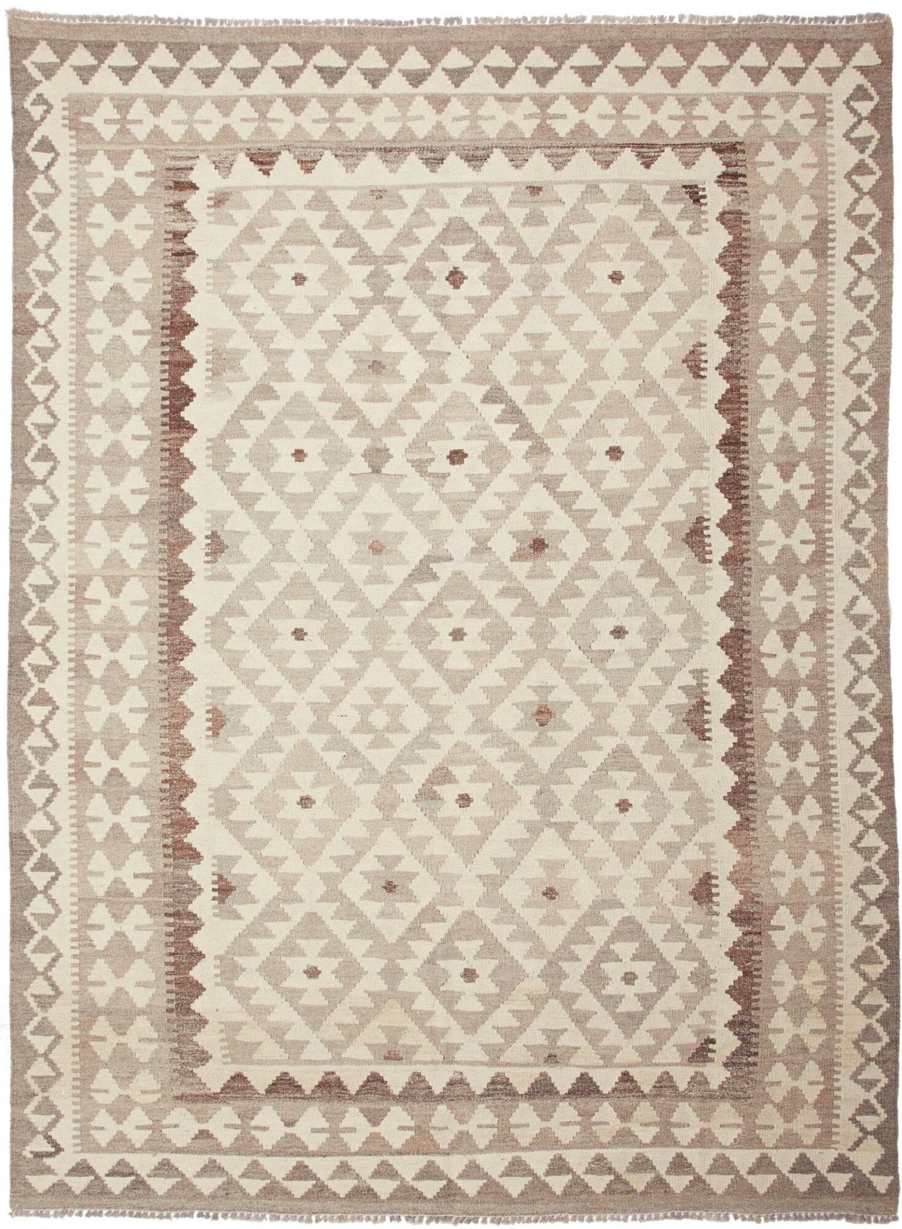 Kilim Afghan tissé à la main, un tapis d'orient en laine chargé d'histoire