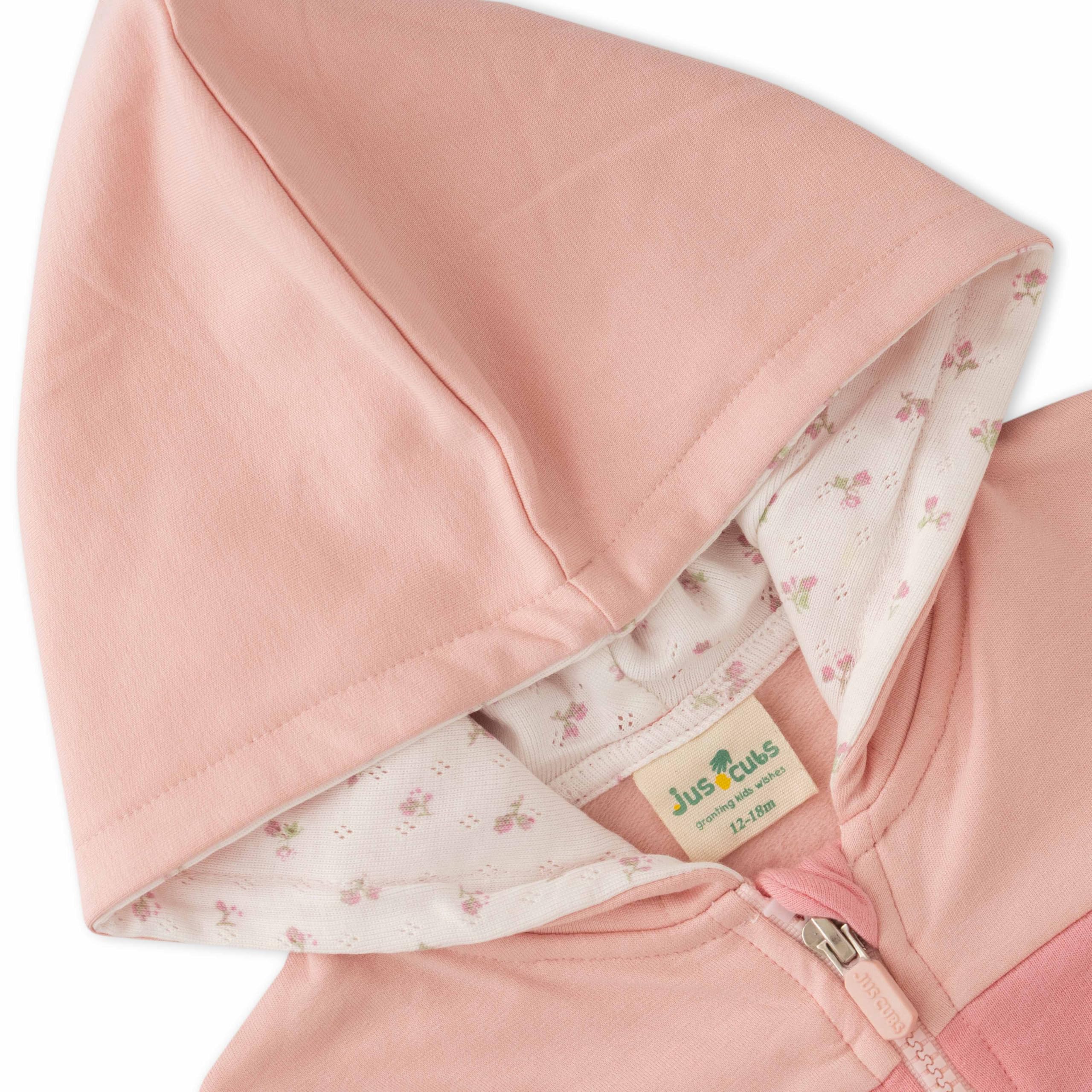 Jus Cubs Girls Cotton Infants Graphic Printed Hoody (in, Age, 18 Months, 24 Months, Pink) - Image 4 thumbnail