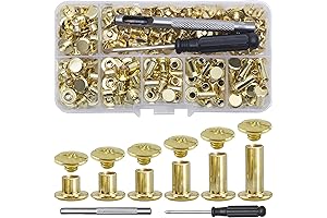 YORANYO Chicago Screws for Leather: Adorn Your Crafts with Brass Excellence