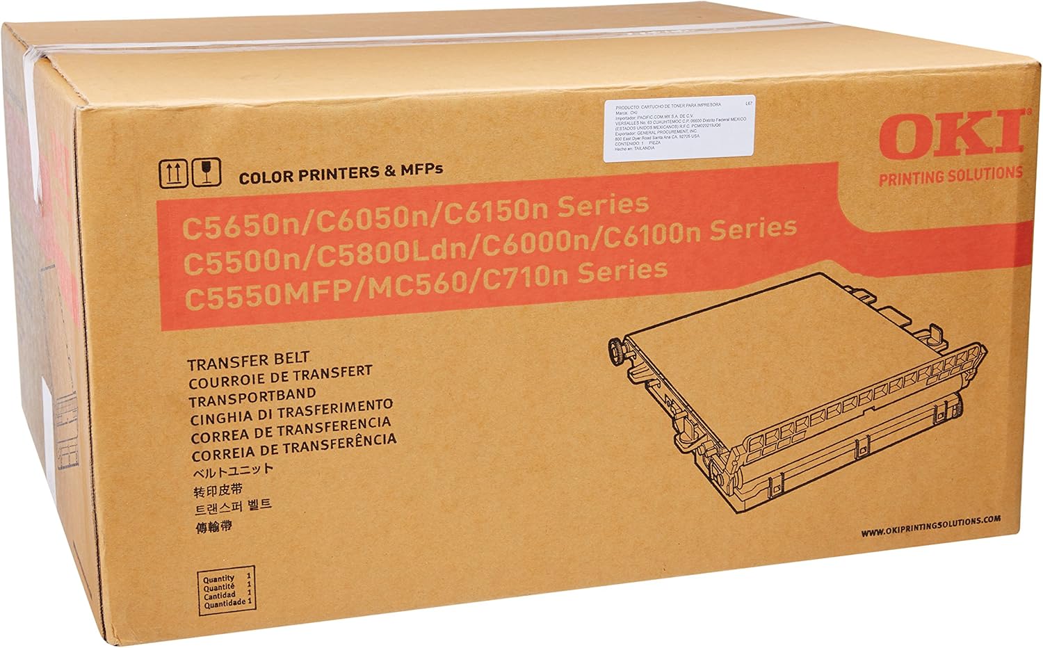 OKI 43363421 Printer Transfer Belt : Office Products