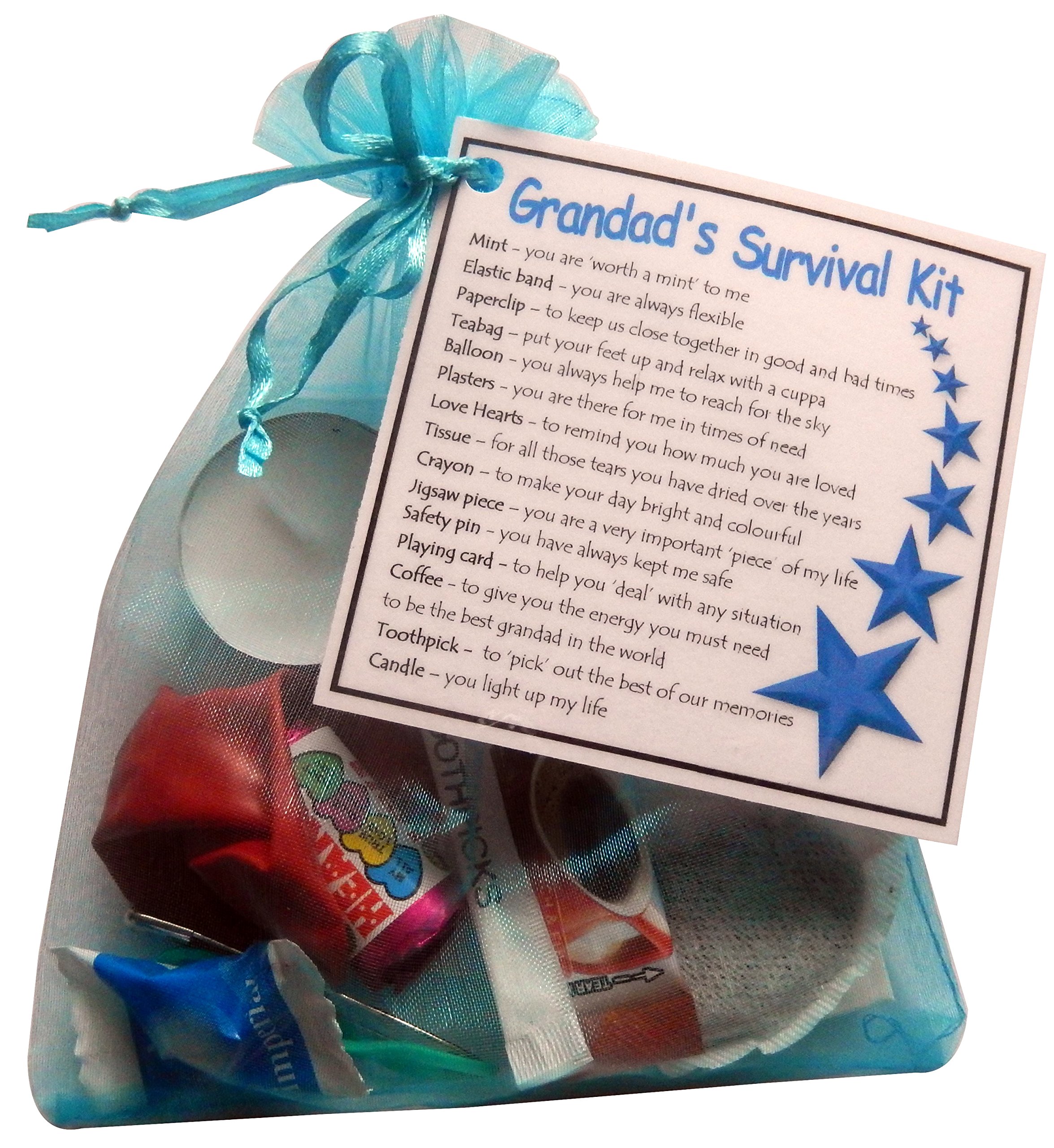Smile Gifts Uk Blue Grandad's Survival Kit Gift (Great Novelty Grandad Gift!) - Gift For Grandad, Grandad Present