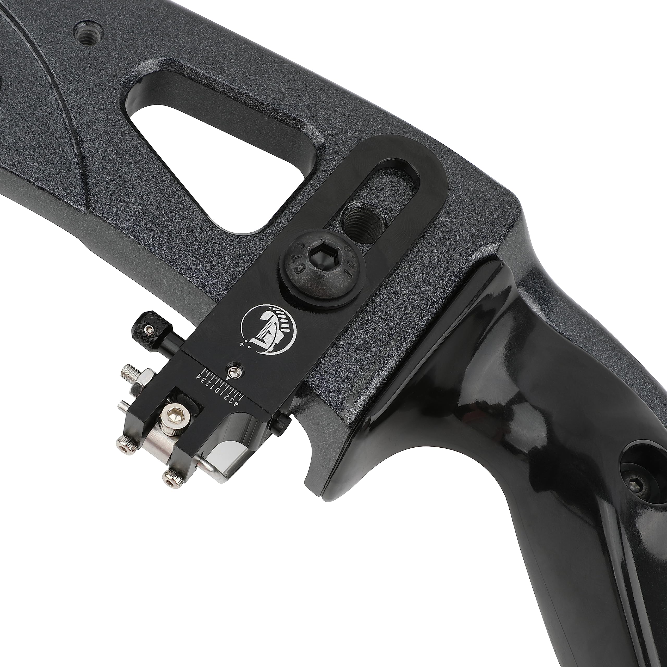 wolfman Tir à l'arc Repose-Flèche Magnétique Arc Recourbé Support de Flèche Ajustable en Aluminium Antichoc équipement de Tir à l'arc Accessoire pour Arc Recurve Droitier