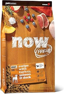 Now Fresh Grain Free Dog Food, 22 lb â€“ Grain Free Dry Dog Food Recipe for Adult Dogs with Real Meat and Fish for Protein â€“ for Small, Medium and Large Breeds