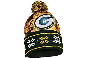 Green Bay Packers Light Up Skull Beanie