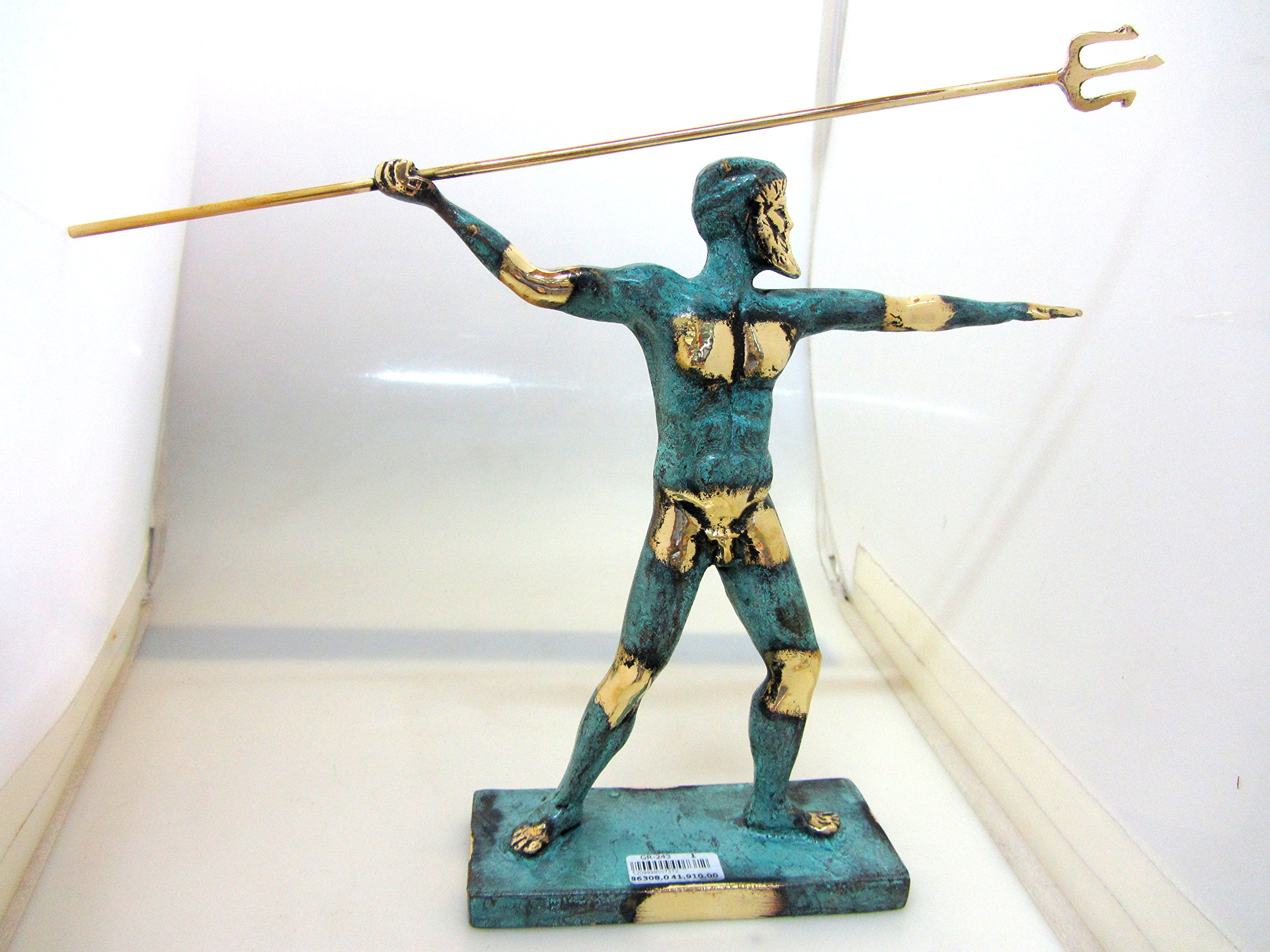 Buy Iconsgr Ancient Greek Bronze Museum Statue of Poseidon Olympian