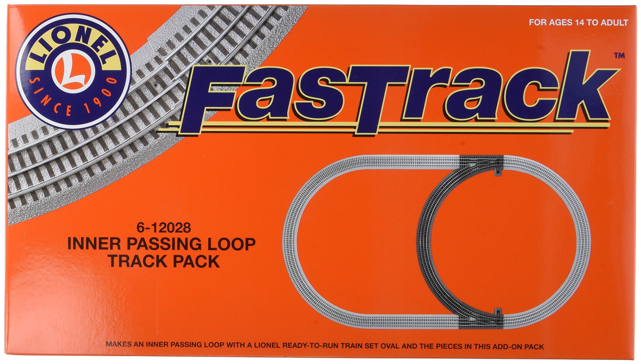 Lionel Fastrack Electric O Gauge, Inner Passing Loop Add-On Track Pack
