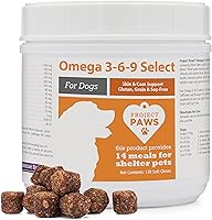 Vista 8 de Project Paws Aceite de pescado Omega 3-6-9 Select para perros, suplemento para piel y pelaje de aceite de krill, 60