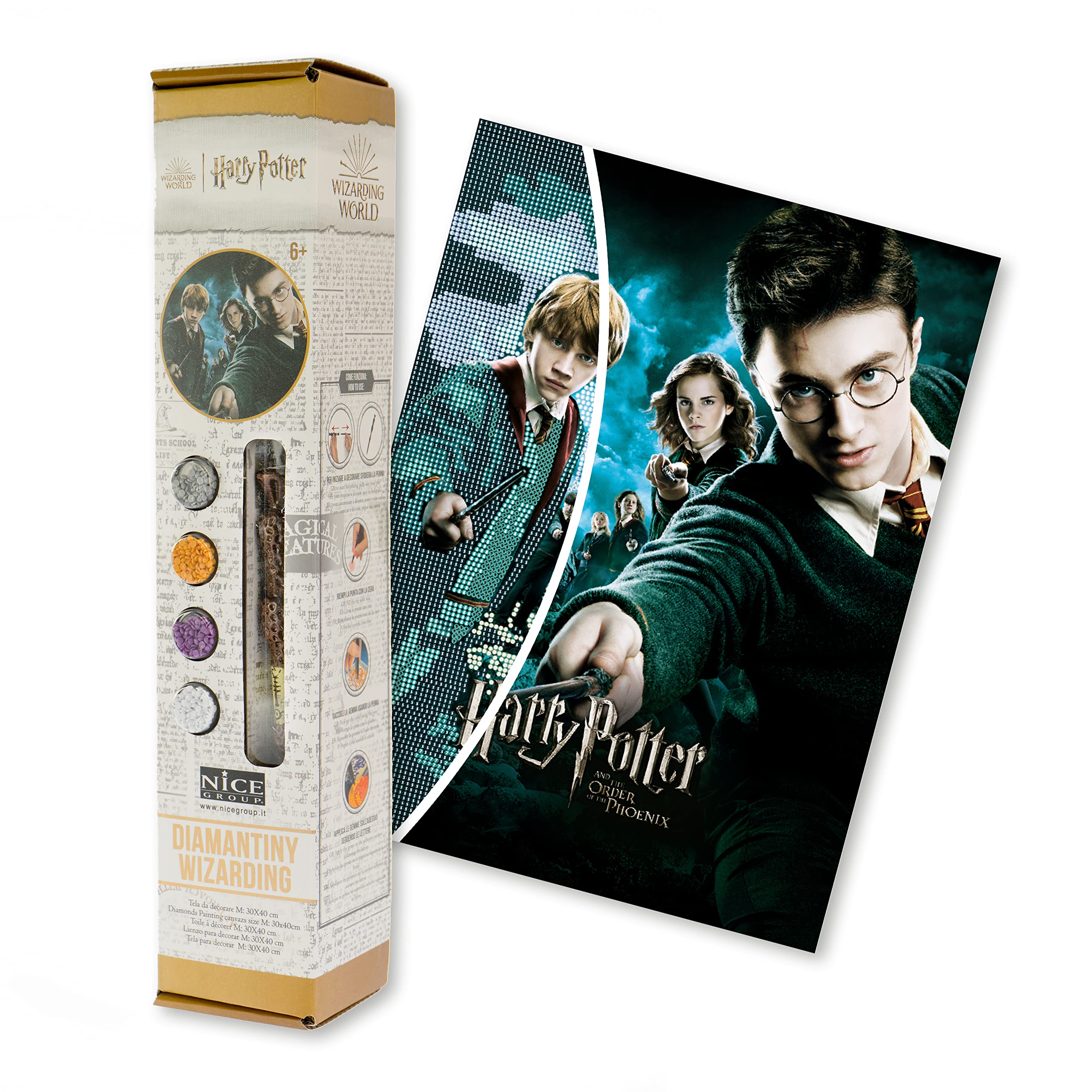 DIAMANTINY Harry Potter - Wizarding Art Medium La Chambre des Secrets - Kit Créer la Mosaïque Activité Crystal Art Diamond Painting 1 Toile 30x40cm DIAMANTINY Harry Potter - Wizarding Art Medium La Chambre des Secrets - Kit Créer la Mosaïque Activité Crystal Art Diamond Painting 1 Toile 30x40cm