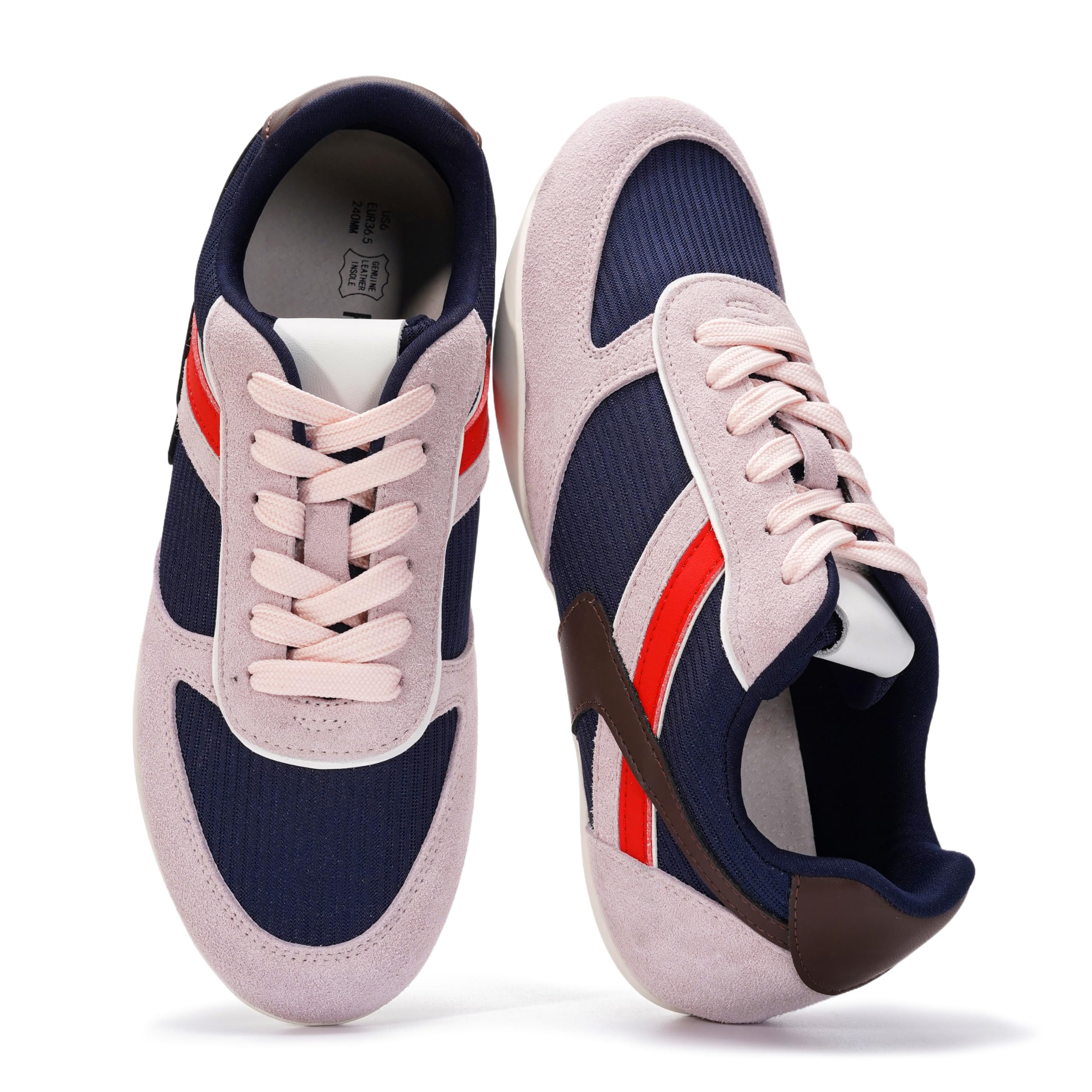 Project Cloud Sneakers for Women - Lightweight with Memory Foam Insole Womens Sneakers - Non Slip Work Shoes for Women Footwear - Lace Up Womens