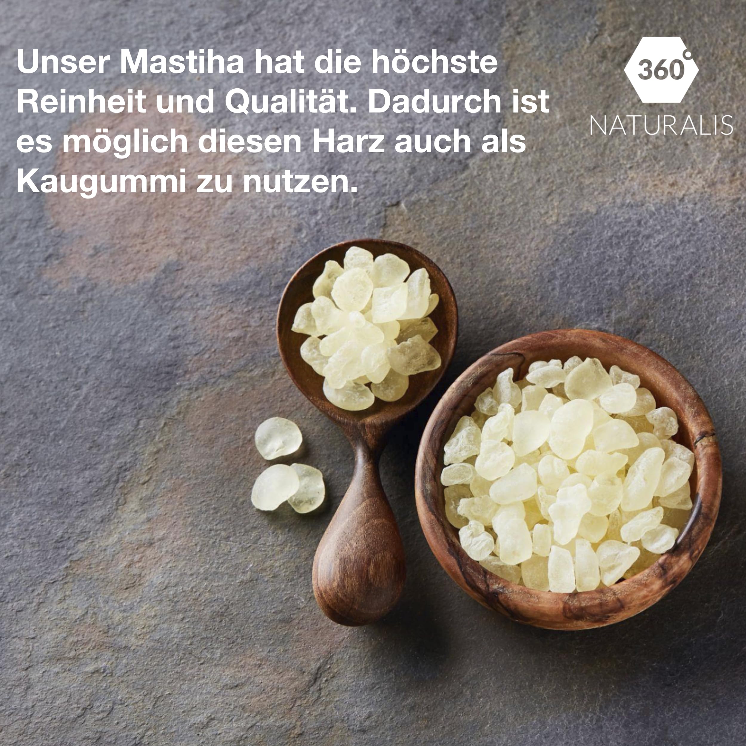 Natur Chios Mastix - Medium Tears - 50g - Natur Kaugummi (Packung mit 2)
