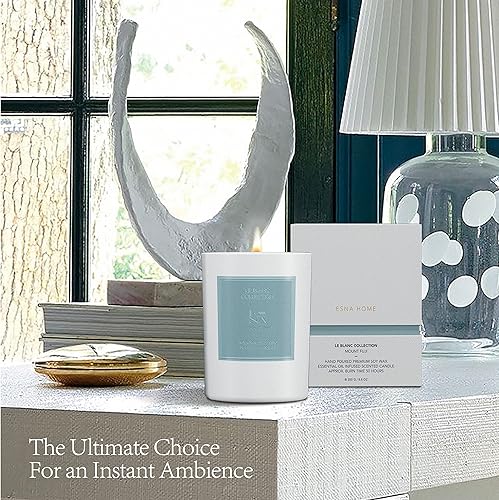 Miniatura 9 de Vela perfumada de lujo vertida a mano, cera de soja natural, aceite esencial para aliviar el estrés, para el hogar, aromaterapia, regalos de