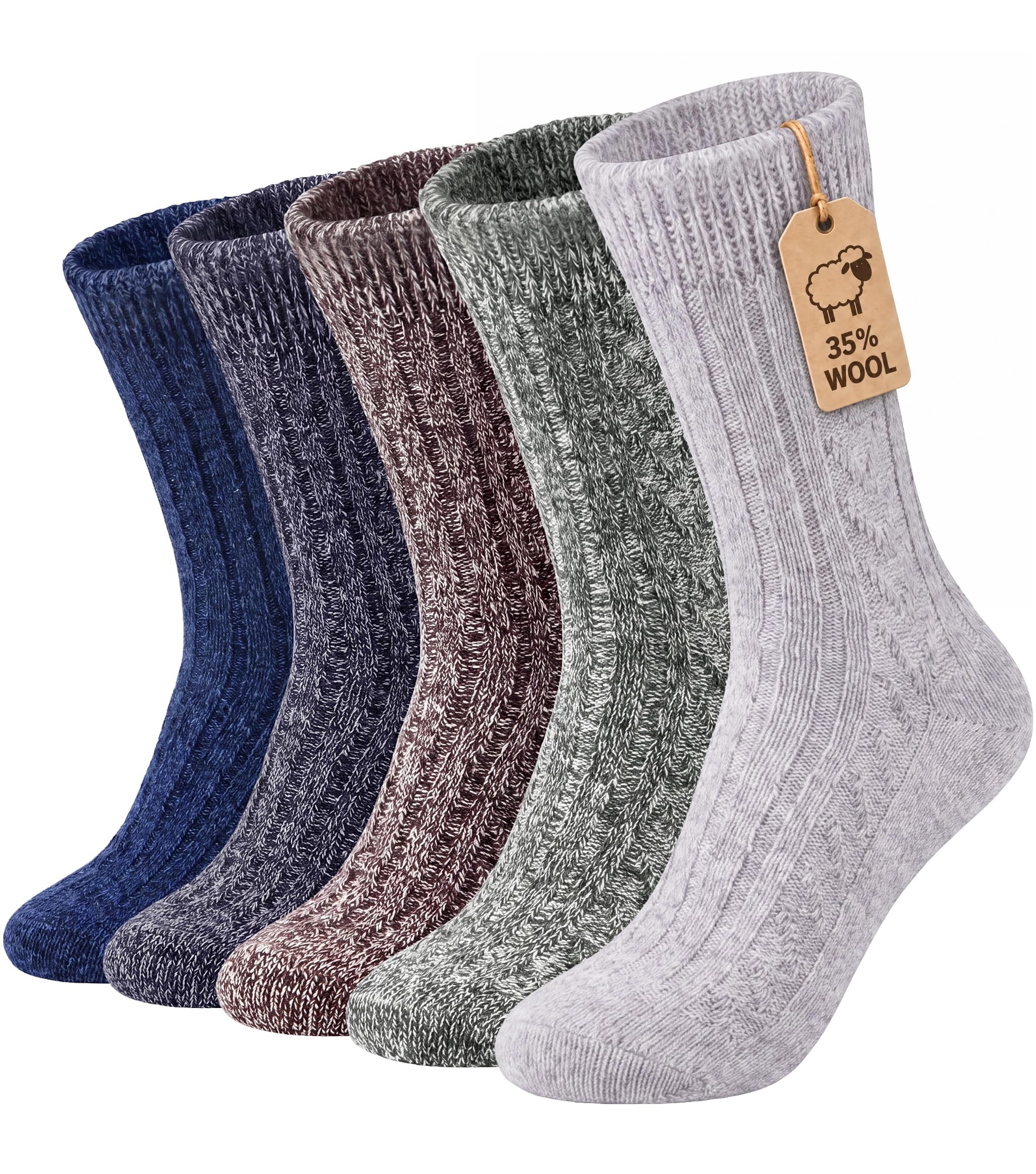 Wool Socks for Women, Winter Warm Hiking Boot Socks Gifts