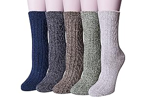 Loritta 5-Pack Women's Winter Socks: Ultimate Warmth and Comfort