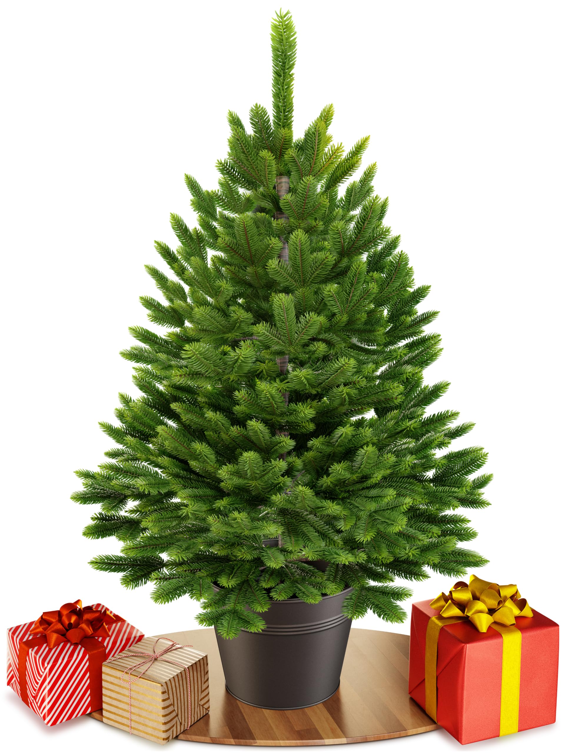ArtiTree Künstlicher Weihnachtsbaum im Topf 60 cm – Nordfichte