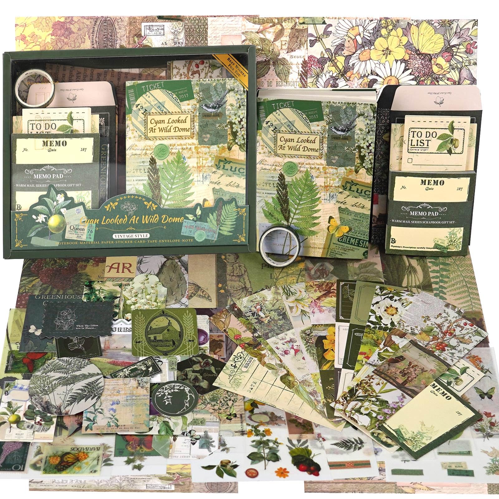 Angoli Adesivi Per Foto Irayin Set Di Accessori Per Scrapbook Vintage, 155 Pezzi Estetici Bullet Junk Journaling Con Griglia A6, Album Da Viaggio, Regalo Fai Da Te Per Ragazze E Donne (Chiaro - 8