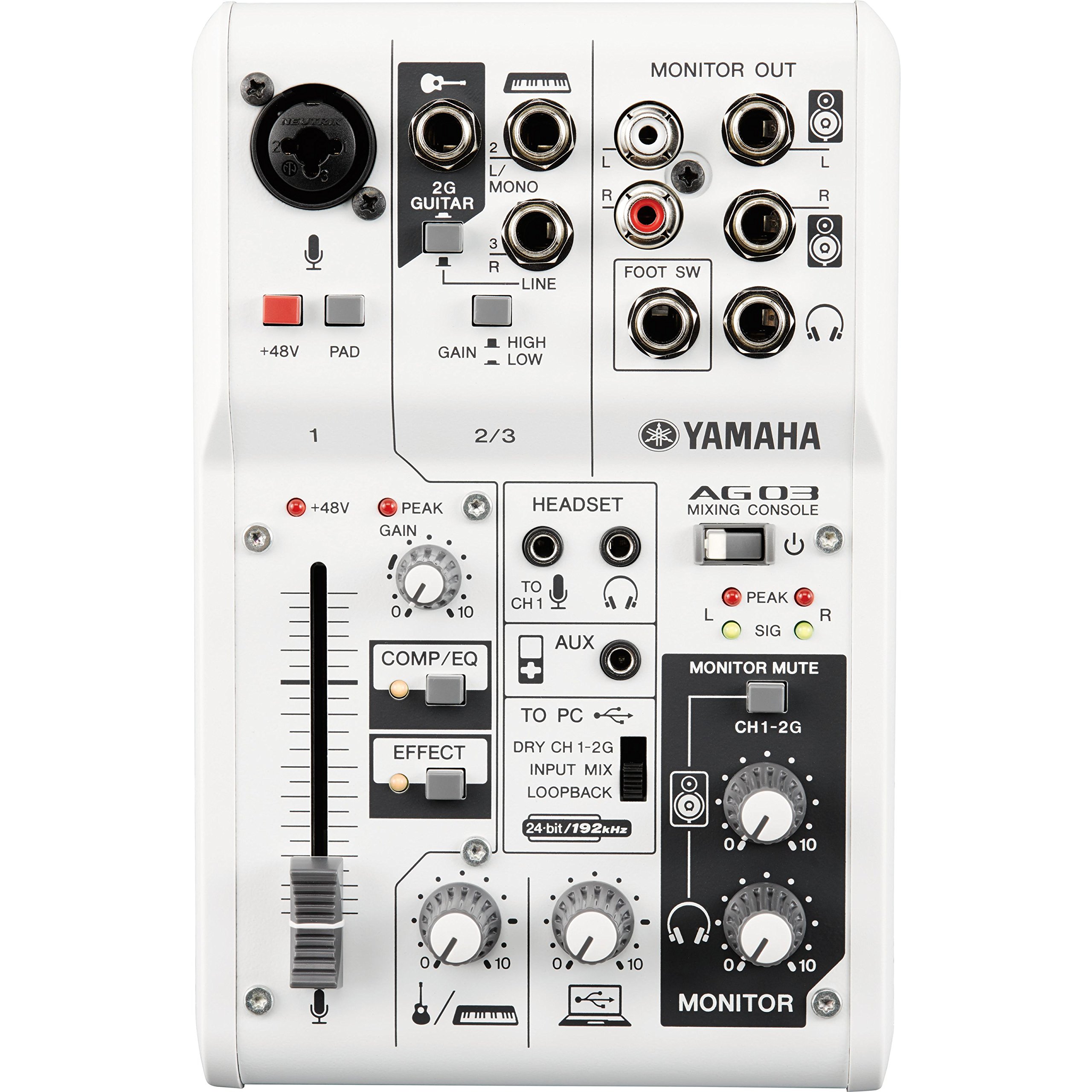 普*人様 YAMAHA AG03 オーディオインターフェイス Amazon.co.jp: ヤマハ YAMAHA ウェブキャスティングミキサー