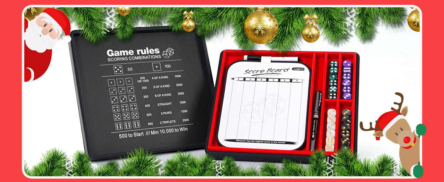 Amazon.com: AUSIIBTO Dice Tray and Storage Case for Farkle Game