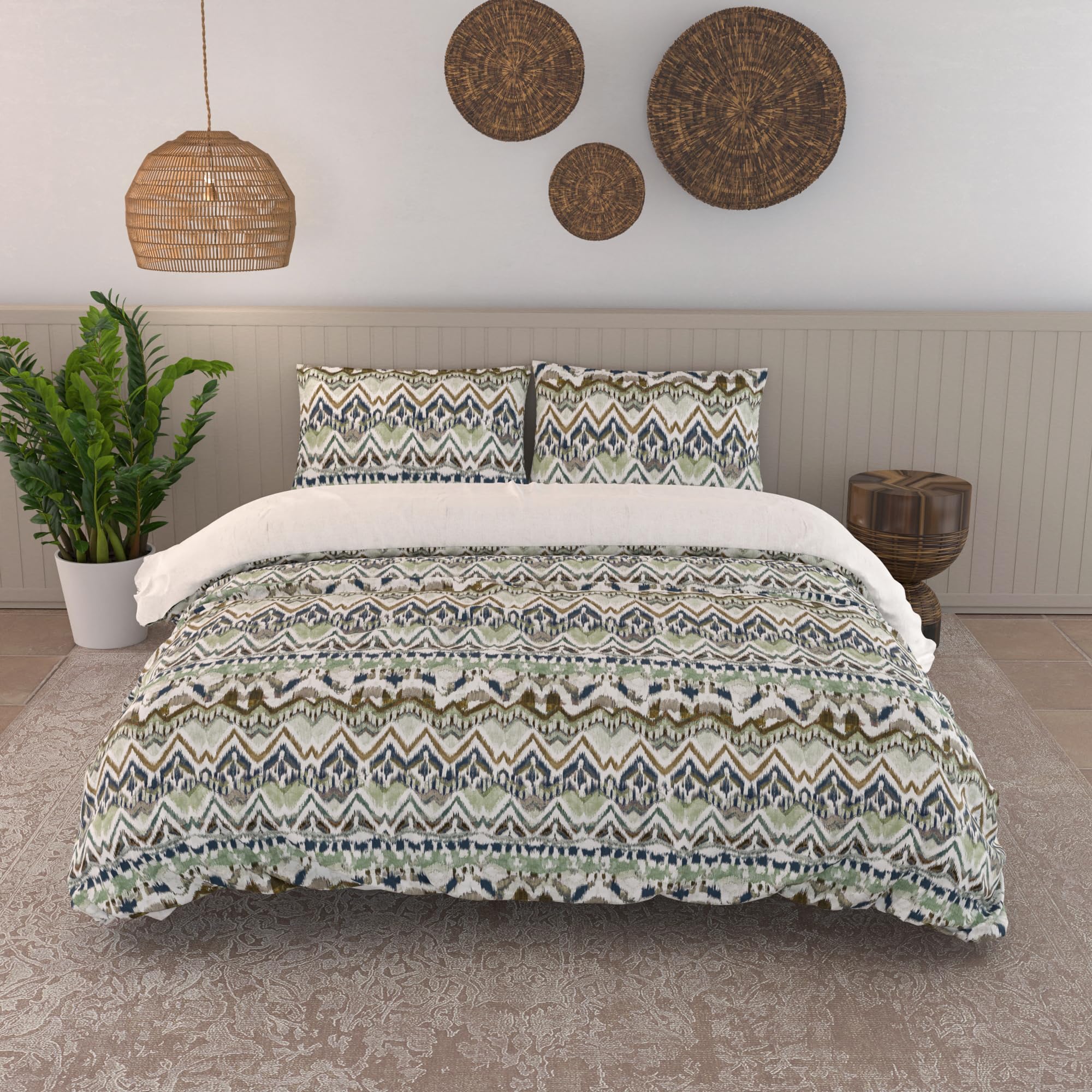 Italian Bed Linen Aurora Duvet Cover Set, Digital Print, Double, KIMO, Queen-size bed - Image 2