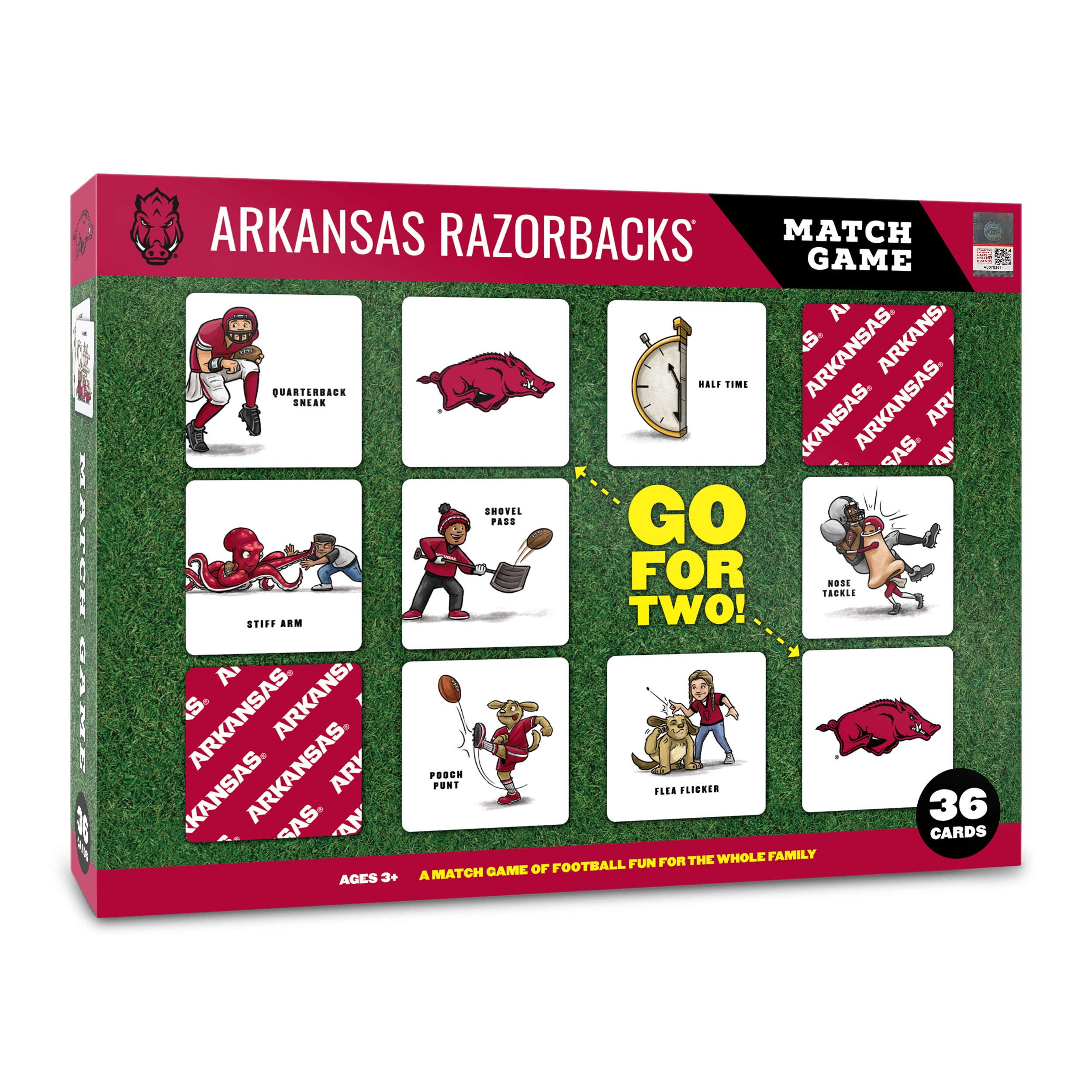 YouTheFan NCAA Officially-Licensed Memory Match Game - Humorous, Team-Specific, Original Hand-Drawn Artwork, Fun for the Whole Family, for Fans Young and Old