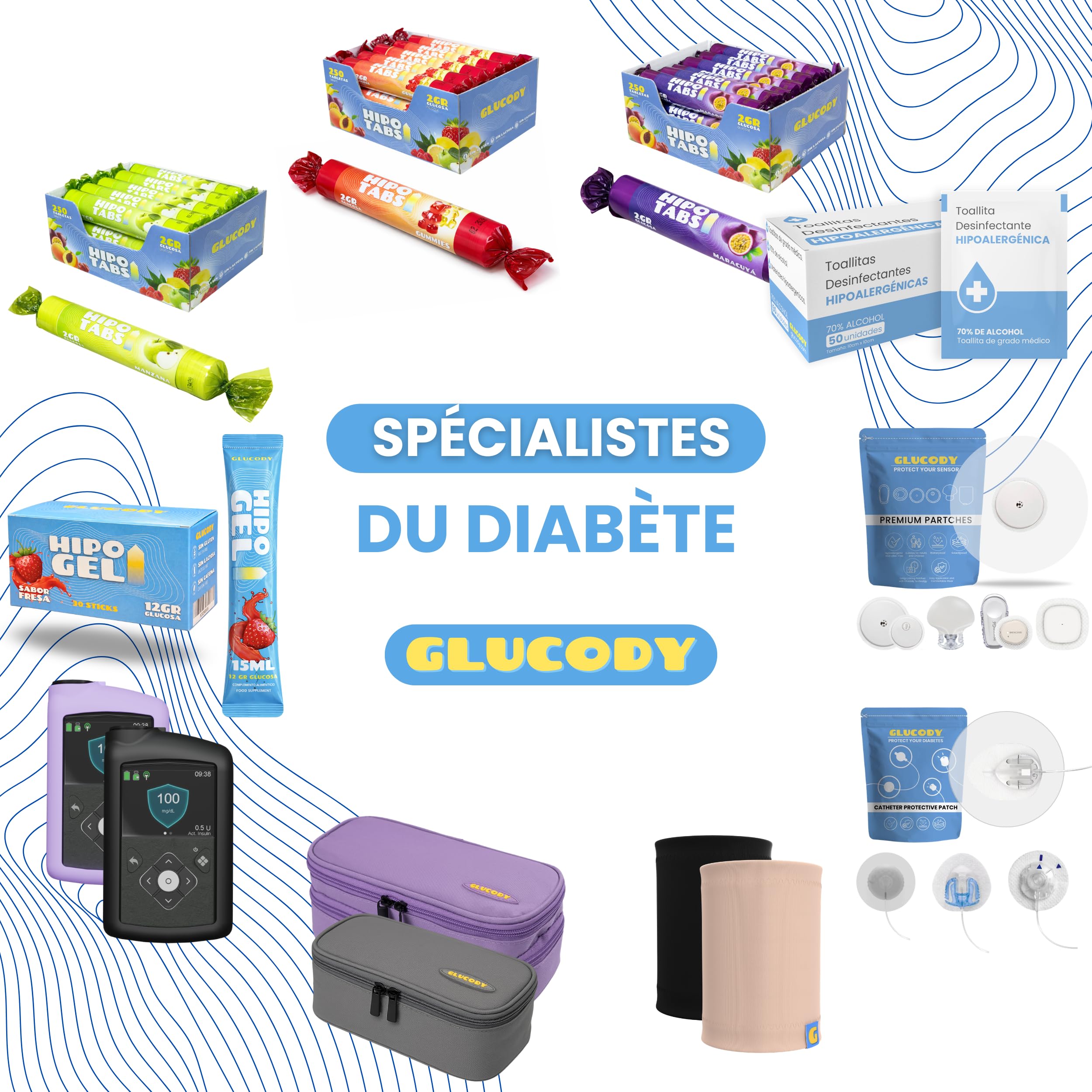 Gel de glucose pour l'hypoglycémie / 30 sachets de 12 g de glucose liquide à absorption rapide / 15 ml de glucose liquide pour soulager l'hypoglycémie chez les patients diabétiques