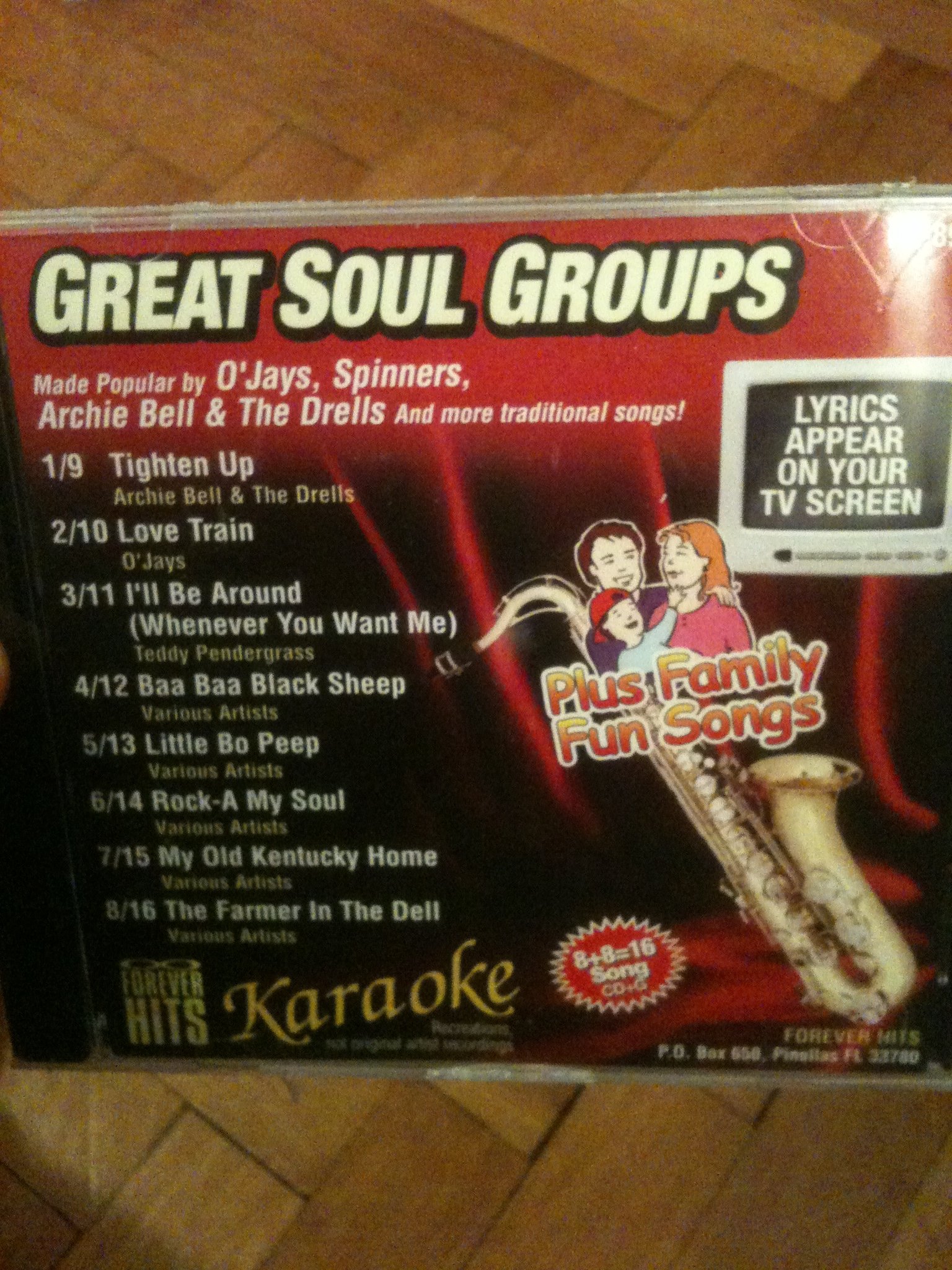 Forever Hits Karaoke: Great Soul Groups [Audio CD] Archie Bell, O'Jays, Teddy Pendergrass,etc.