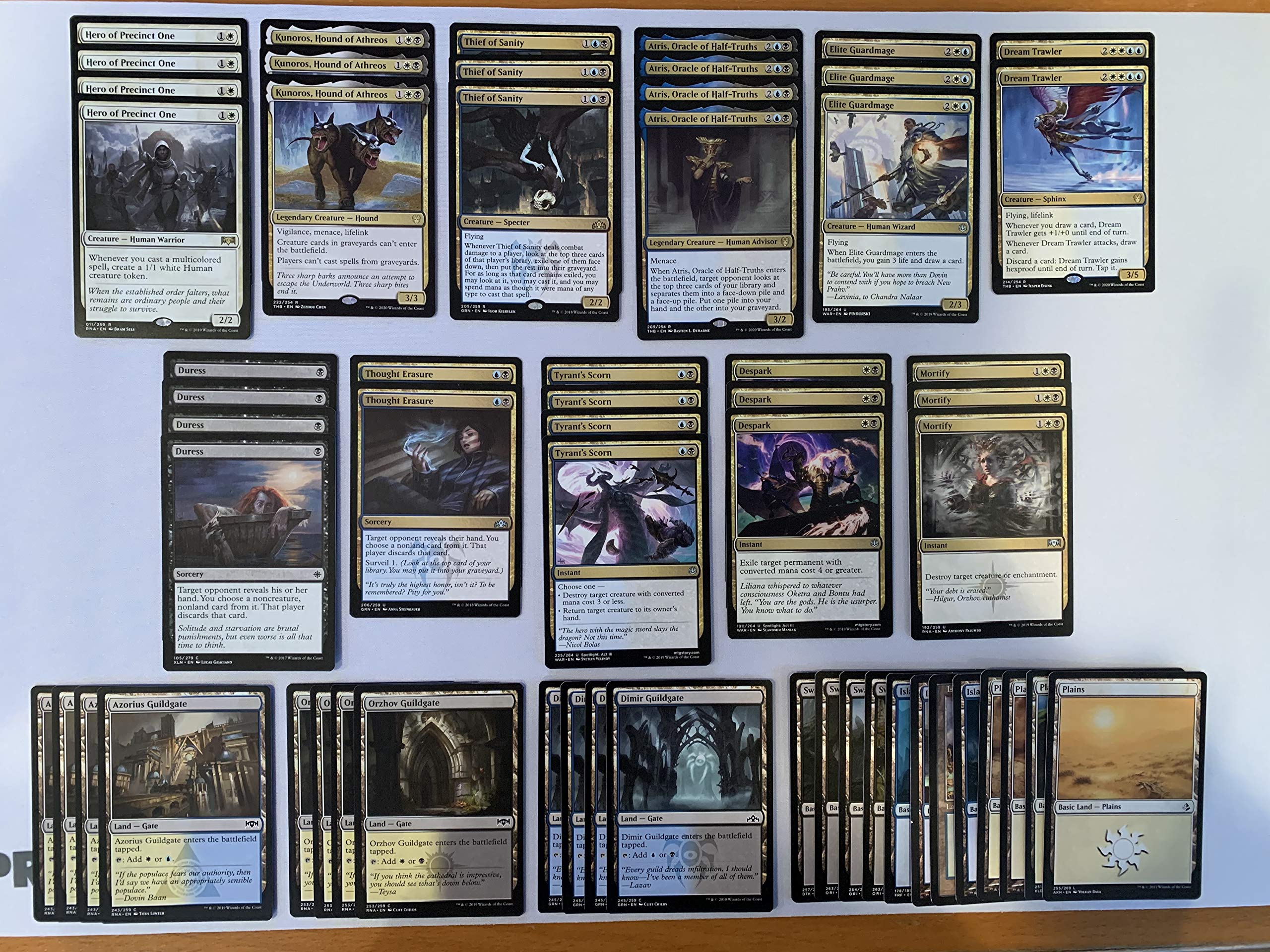 Elite Esper Midrange Deck - White Blue Black - Very Powerful - Modern & Pioneer Legal - Custom Built - Magic The Gathering - MTG - 60 Card!